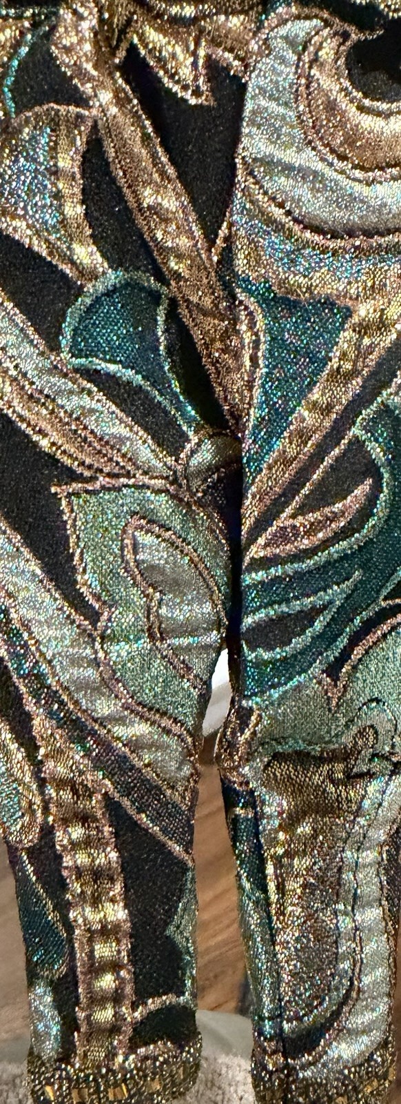 RARE 1940-60s Vintage African American fashion doll beaded hat elaborate costume