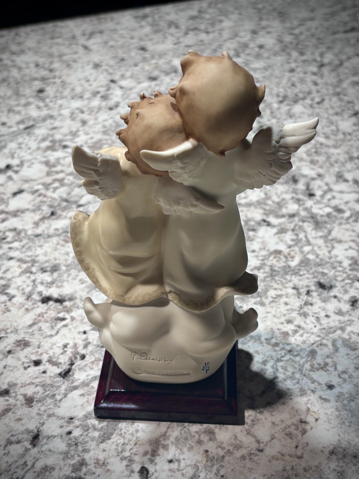 Rare VINTAGE GIUSEPPE ARMANI FLORENCE CHERUBS SINGING ANGELS FIGURINE #0770C