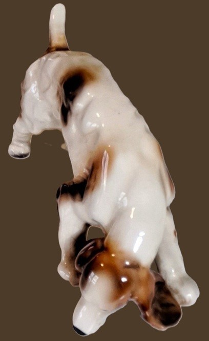 Vtg Cocker Spaniel Porcelain Figurine