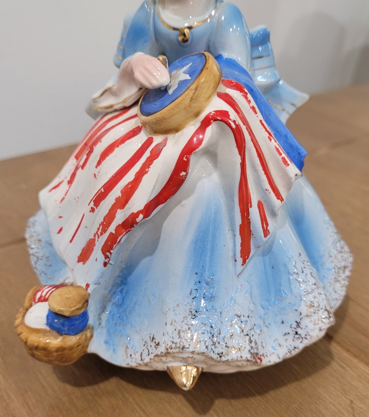 Josef Originals Beautiful Betsy Ross Figurine Music Box