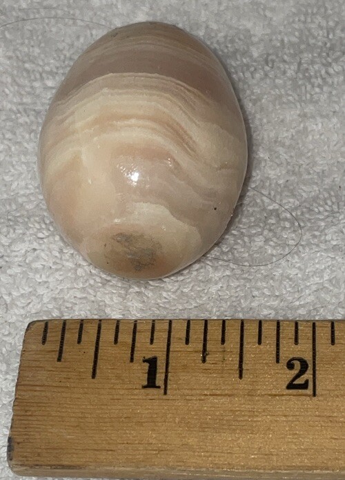 Vintage Marble Egg Brown Gray & Beige