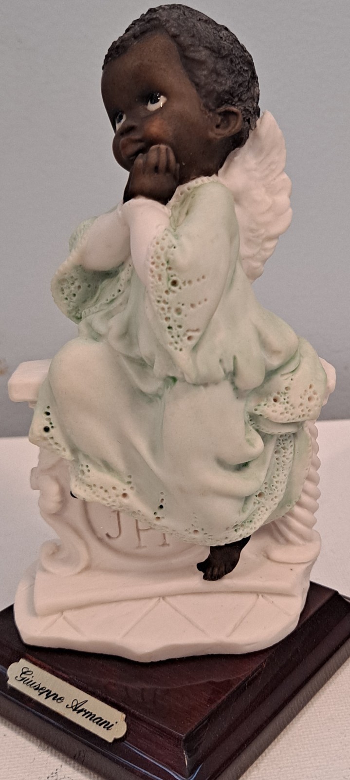 Giuseppe Armani Little Treasures Little Boy Angel porcelain figurine. 5.75 in