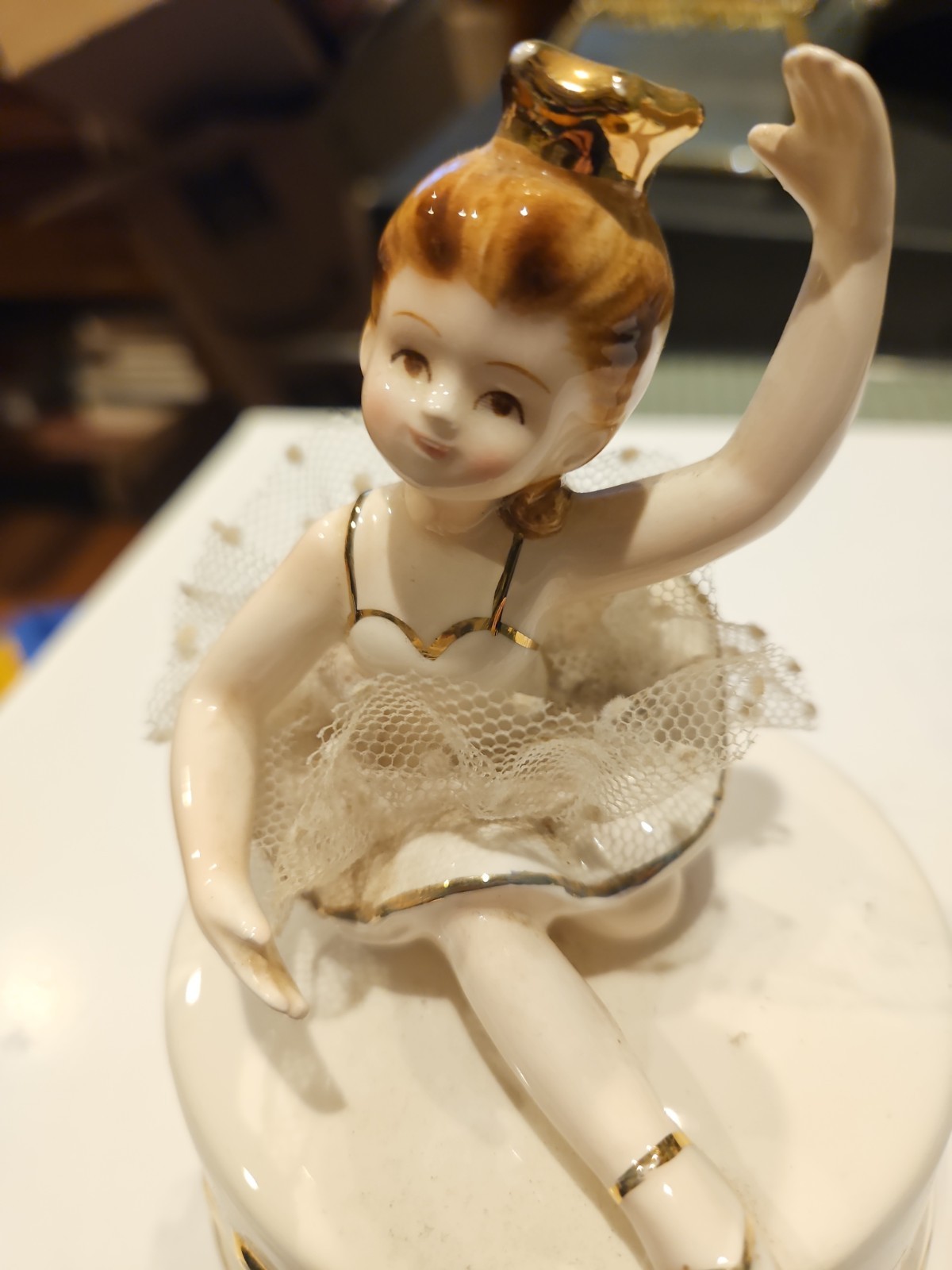 Schmid Ballerina Music Box Dancer Excellent Condition Plays Music