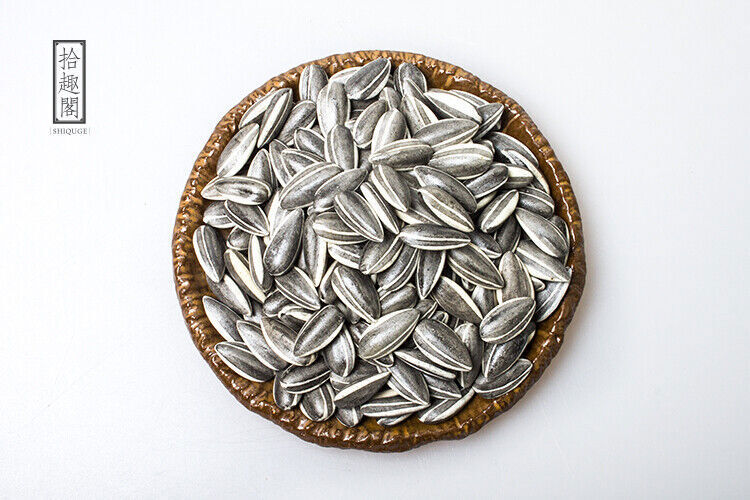 US STOCK 100Pcs Art Ai Weiwei Porcelain Sunflower Melon Seeds Tea Pet Decoration