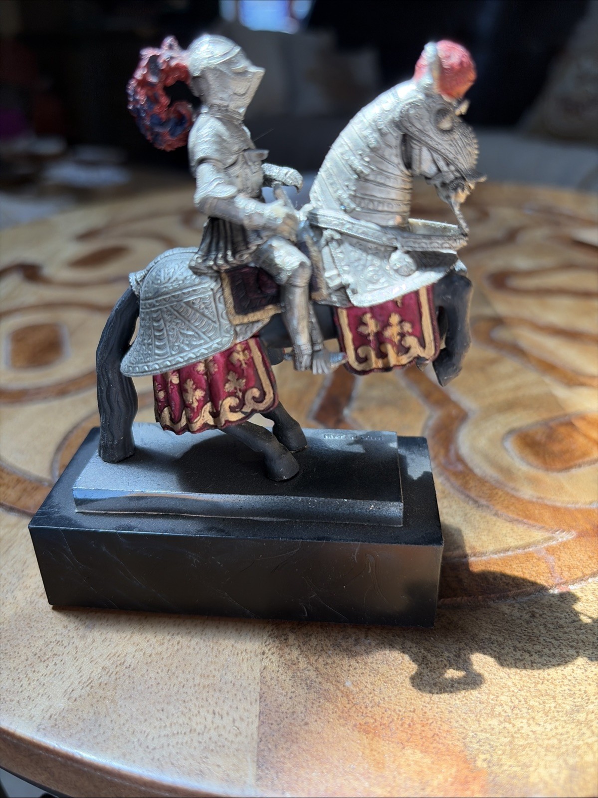 Madrid Real Armeria Artesania Knight Figure on Horseback Made Spain 70’s Era 38