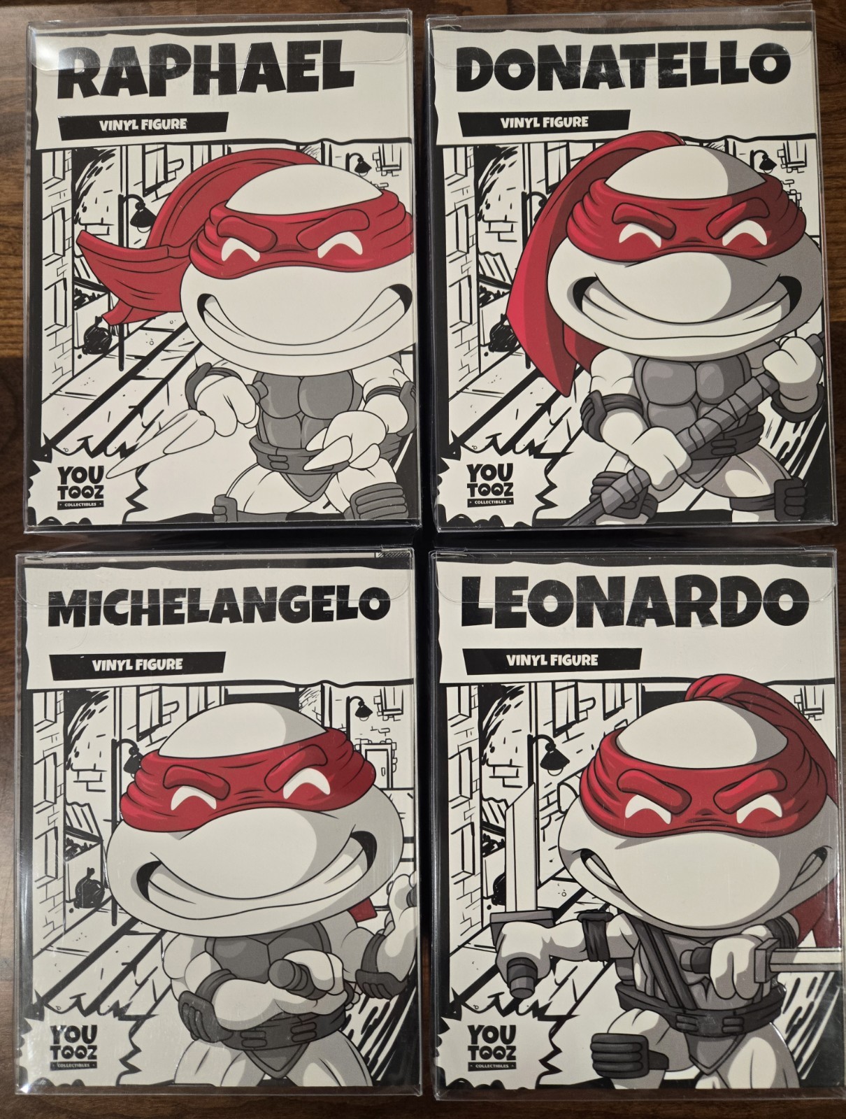 Youtooz All 4-Shopville Exclusive Ninja Turtle Vinyl Figure Brand New