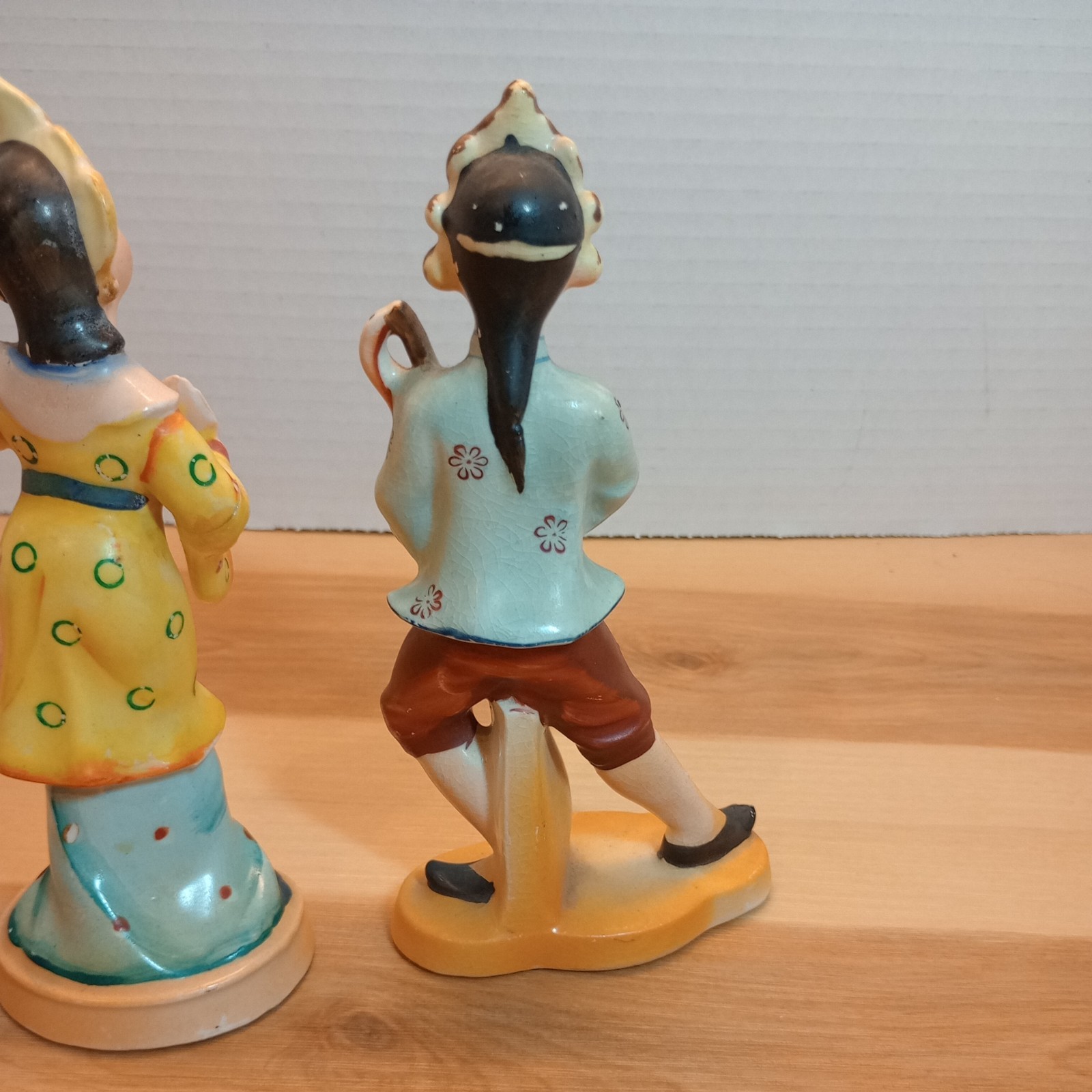 VTG ASIAN FIGURES MADE IN OCCUPIED JAPAN PORCELAIN Lot of 2