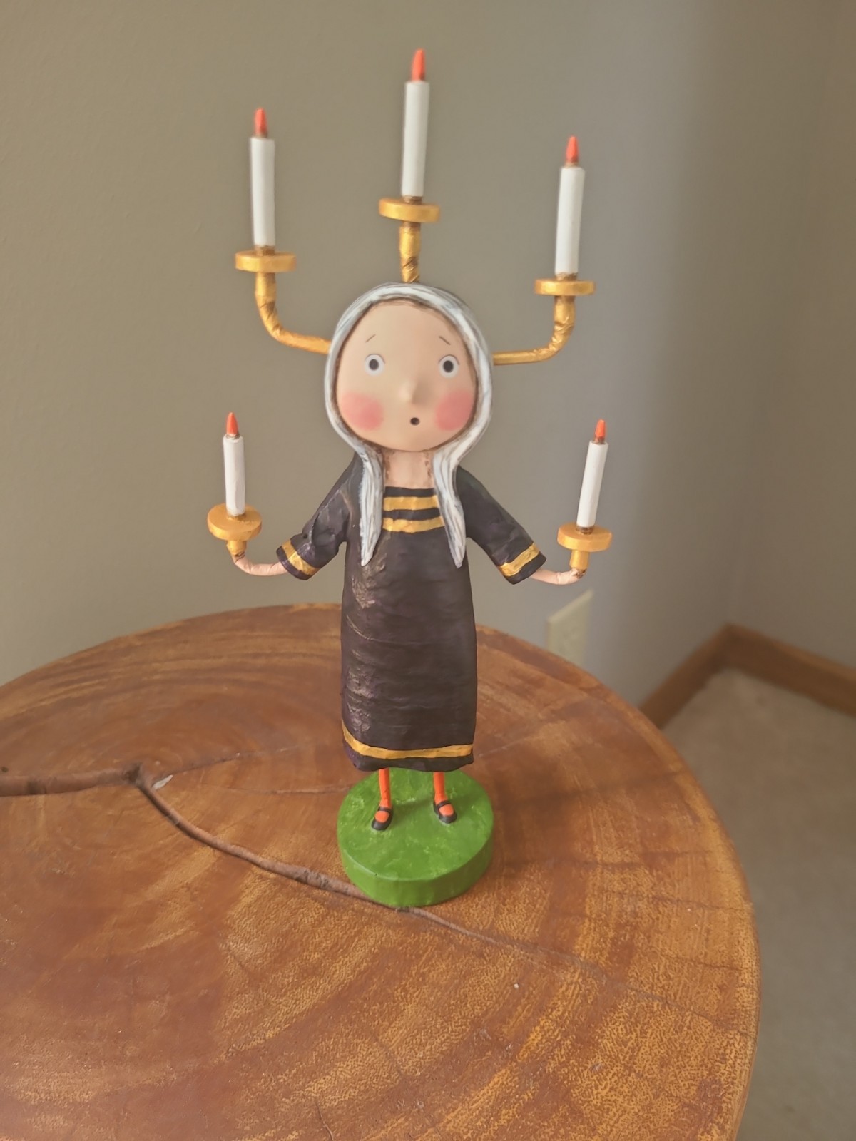 Lori Mitchell Halloween Figurine ~ Candle Maker