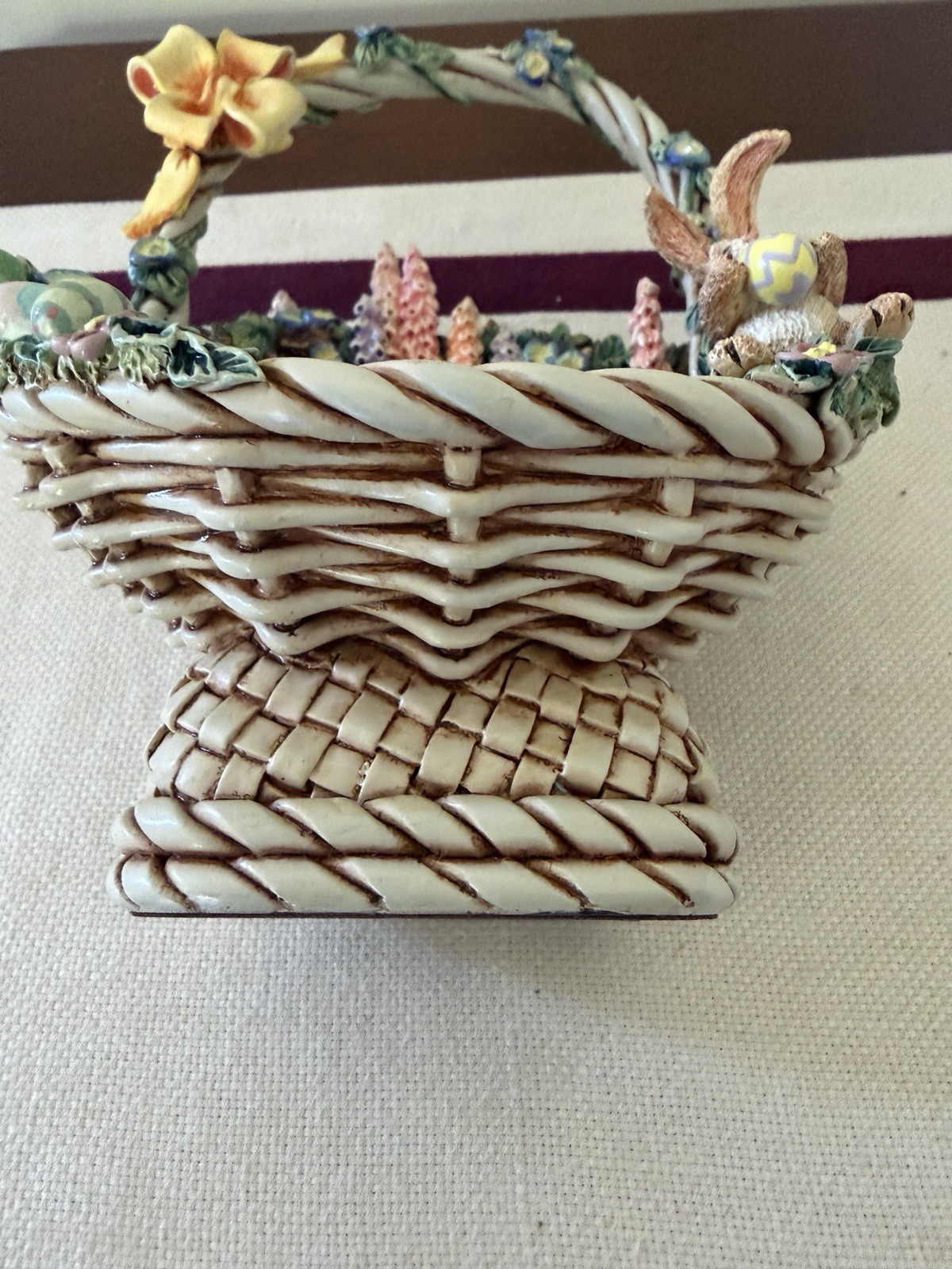 Goebel Easter Basket Hummelscape Joys of Spring Vintage 2000 #1059D