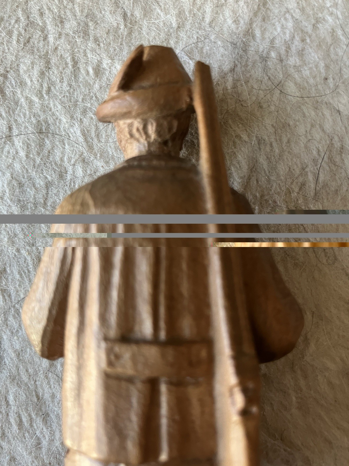 Vintage BLACK FOREST German Hand Carved Wood Figure – Hunter With Dog