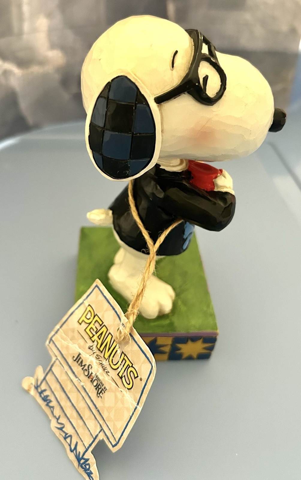 Jim Shore Peanuts Snoopy Father’s Day Figurine “Best Dad”figurine 2014 Enesco