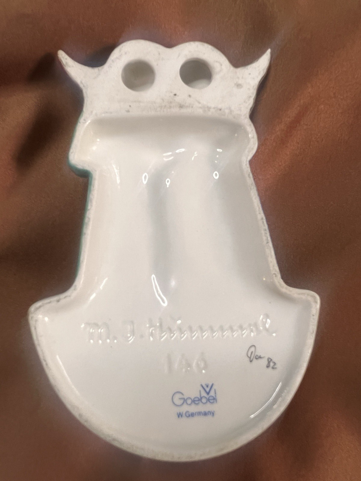 Vtg Goebel Angel Holy Water Font Wall Pocket W. Germany #146 Figurine Baptism