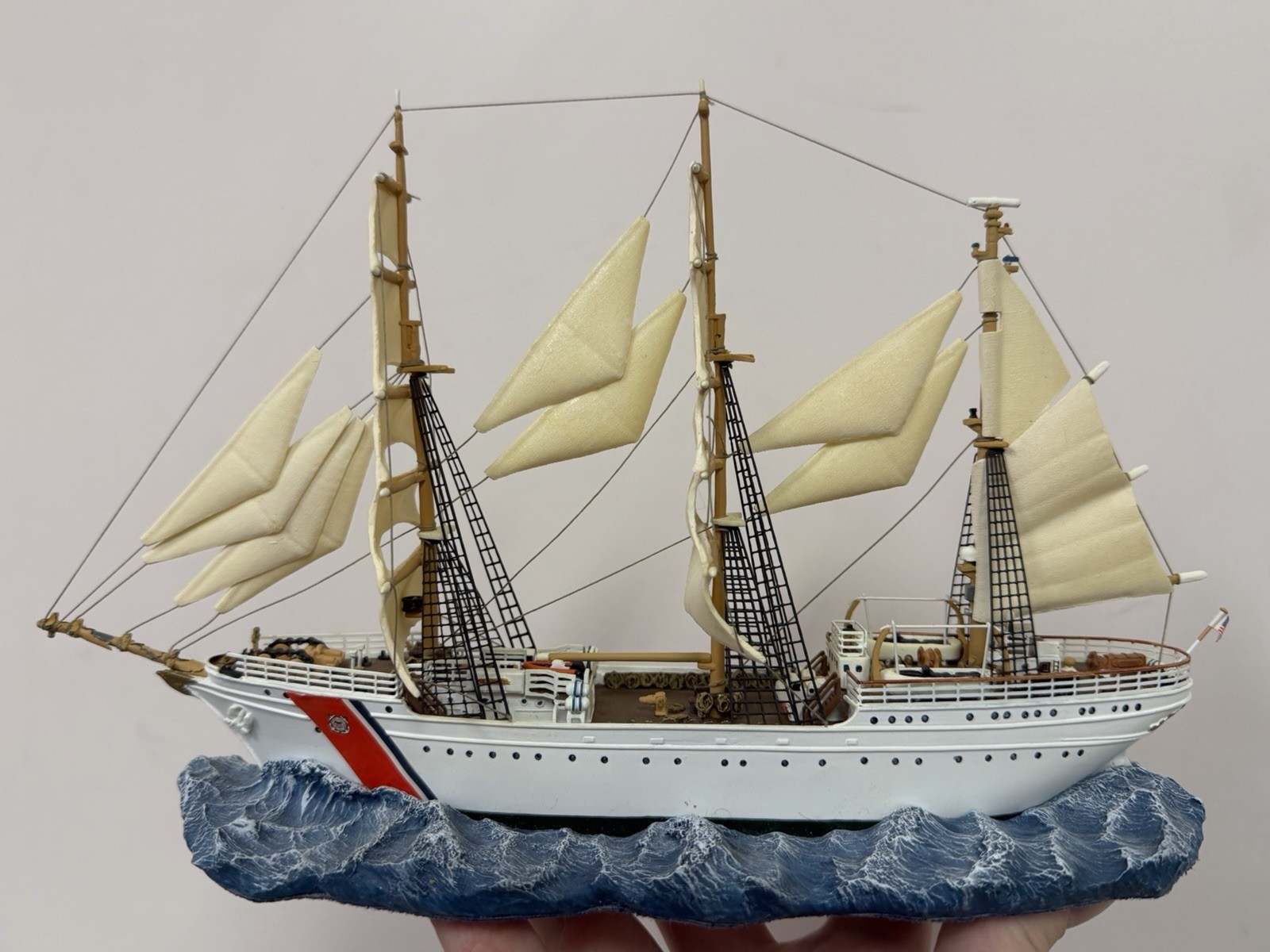 Anchor Bay Eagle Coast Guard Boat Motor Lifeboat 778 2004 W/ Box