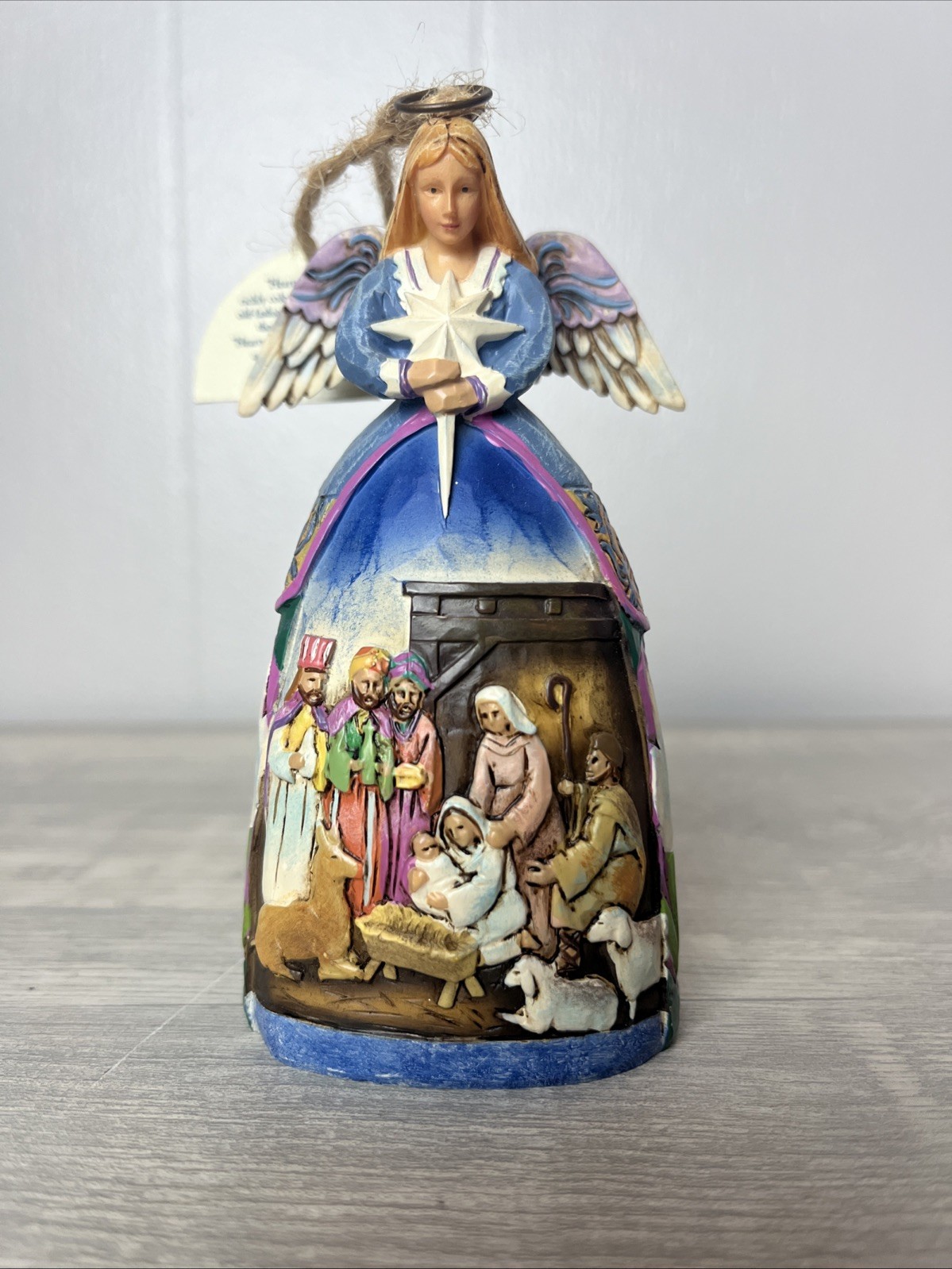 Jim Shore Angel W Nativity Scene ‘06 Heartwood Creek Christmas Ornament C4005767