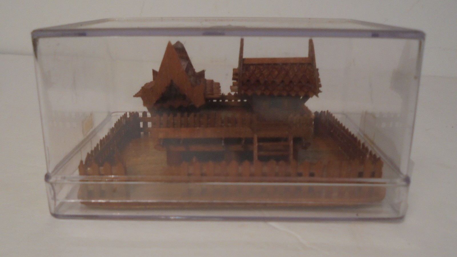 Vintage Miniature Nam Ngai Hong Collectibles Detailed Temple Home Thailand Cased