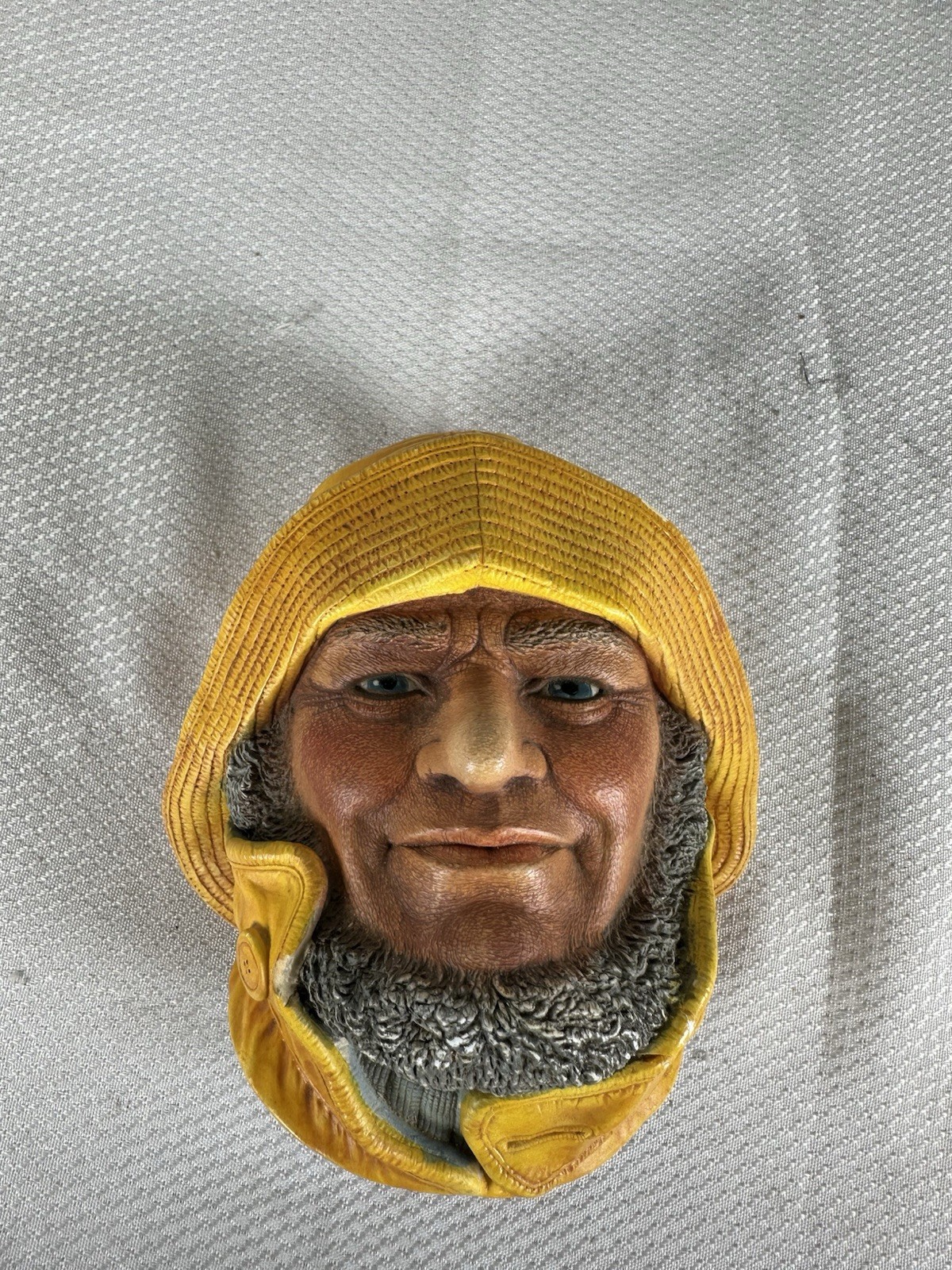 VTG Legends Chalkware Ceramic Head Helmsman 1981 Made in England Wall Decor