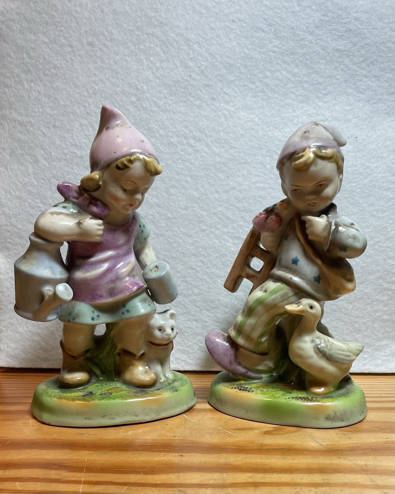 Occupied Japan Girl & Boy Figurines
