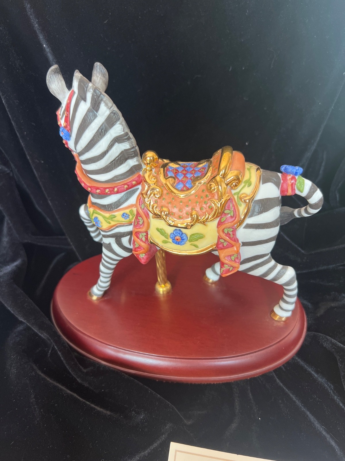 Lenox Carousel Zebra 2006 Limited Edition Of 3500–excellent! COA!
