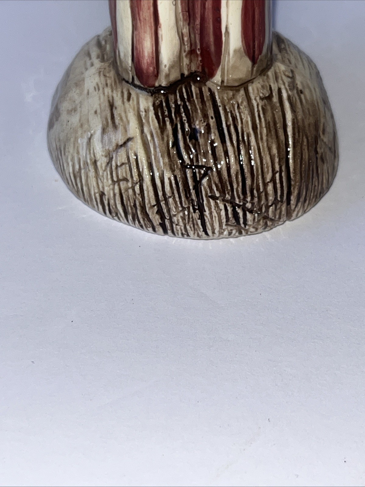 Uncle Sam Ceramic Pencil Figurine 9.5” Patriotic America Ceramic 1993