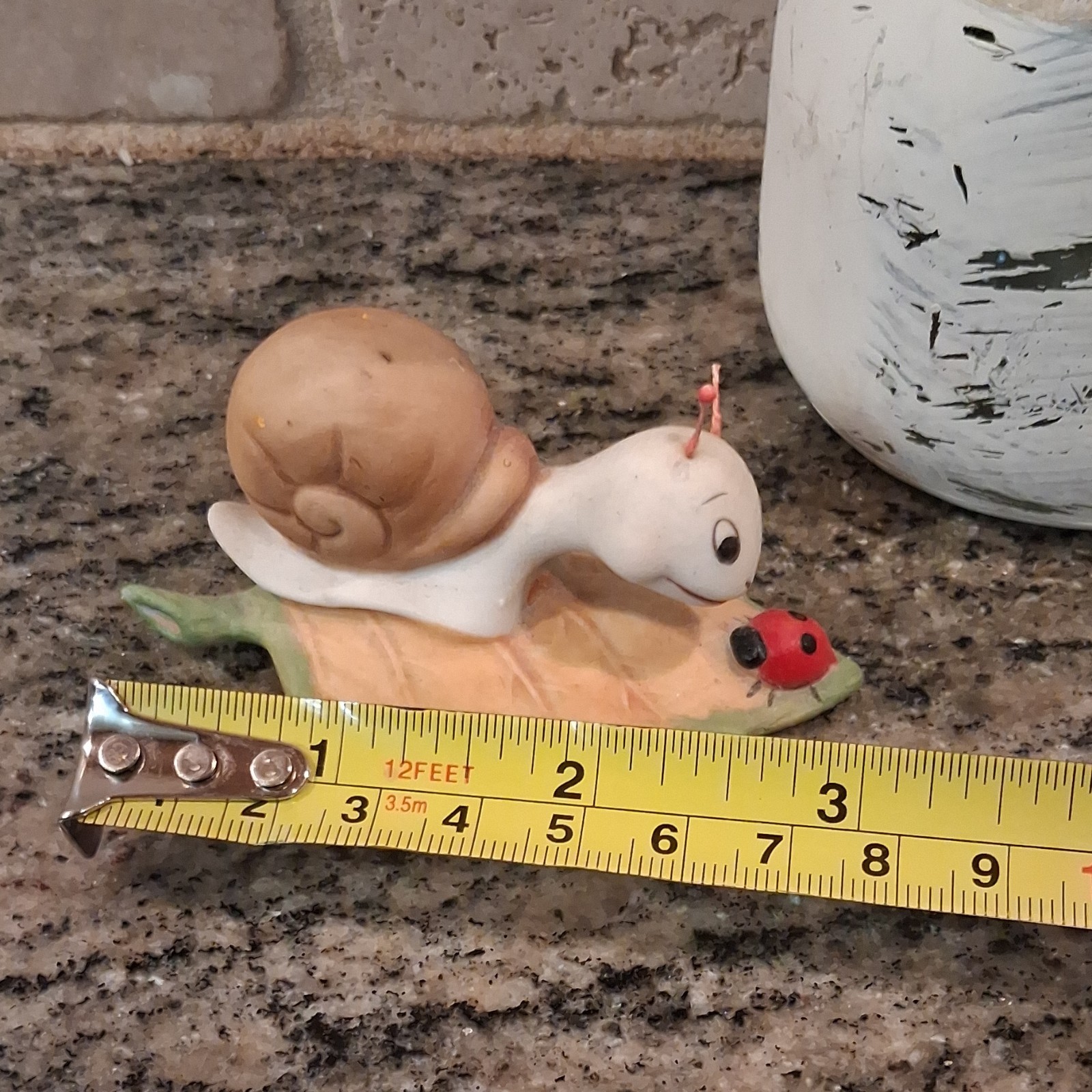 Homco Ceramic Snail Figurines Set of 2 Hand Painted Matte Novelty Animals #AA-7