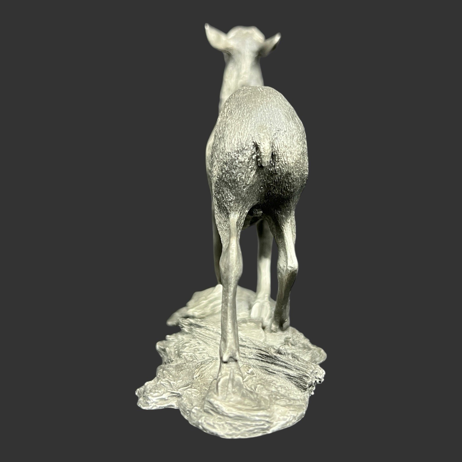 Vintage Franklin Mint The American ELK 1976 Wildlife Pewter Figurine w/COA