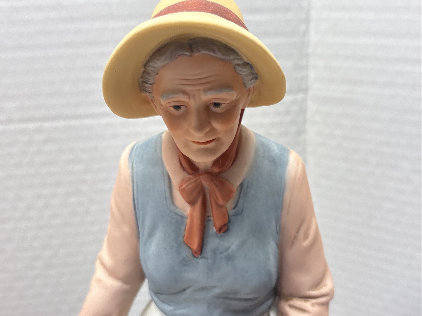 Pair Vintage Porcelain Homco 8744 Figurines Elderly Couple Large 13” Tall