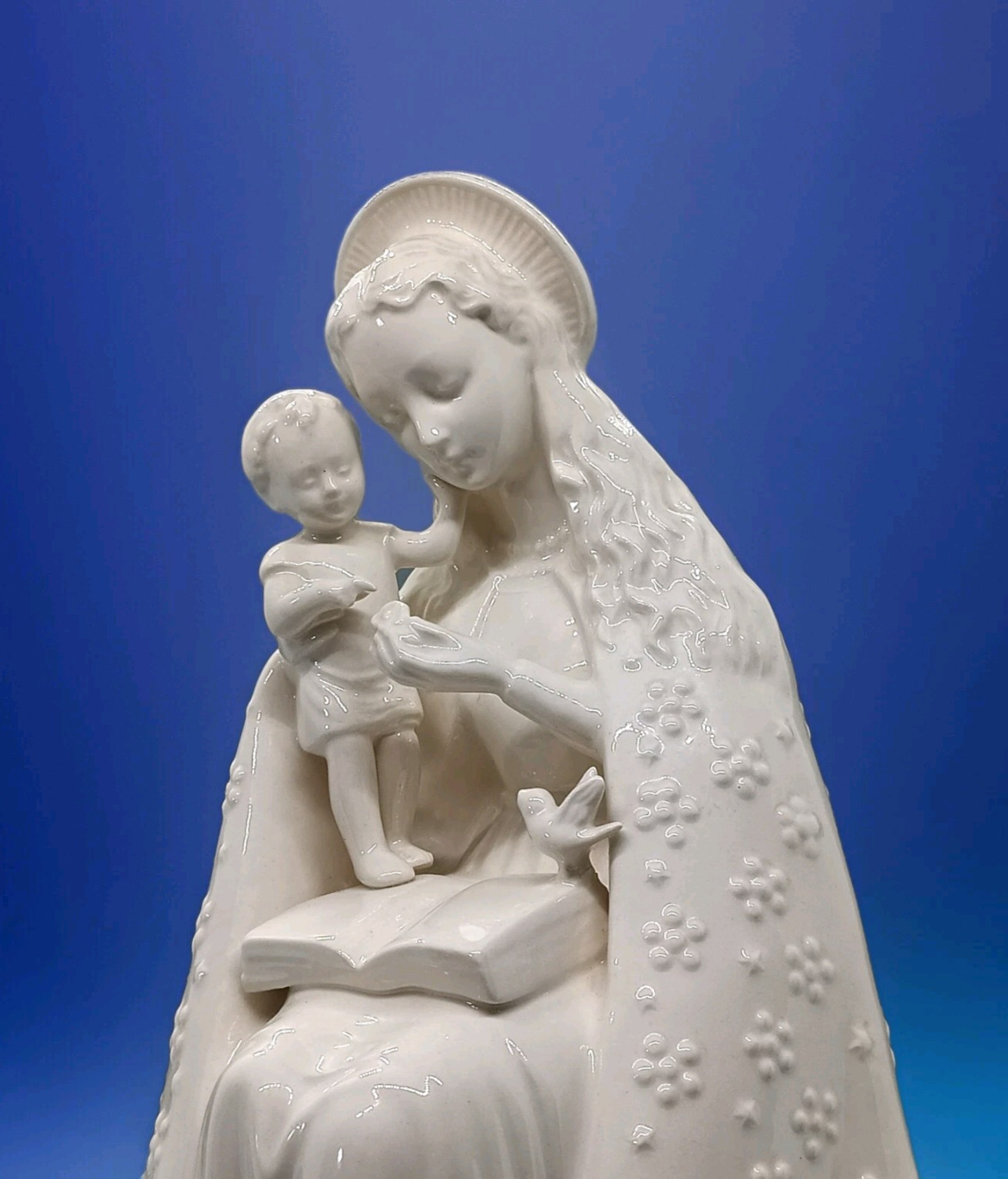 HUMMEL * FULL BEE Flower Madonna Child Jesus TMK 2 10/1 – Open Halo 9.5″