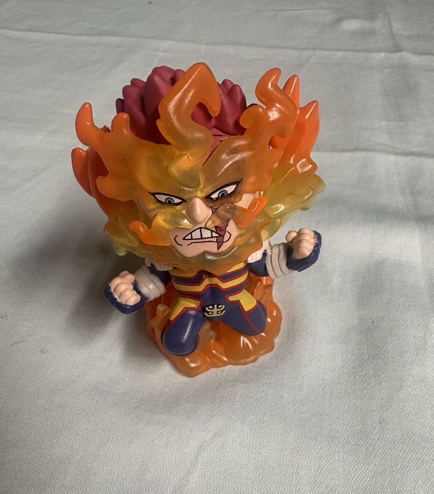 Endeavor My Hero Academia Plastic Figurine, Flame 3D Effect, 1 Pack, Blue