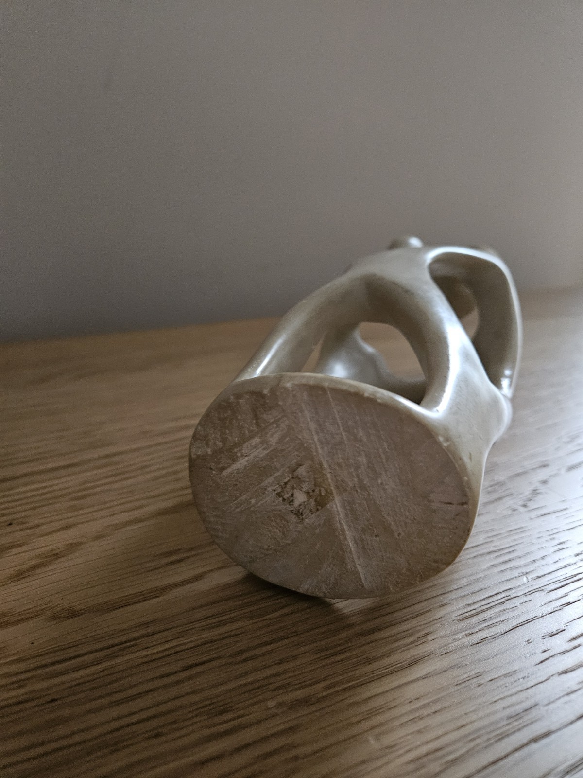 Abstract Family Sculpture Soapstone Minimalist Modern Stone Decor 8″ Neutral