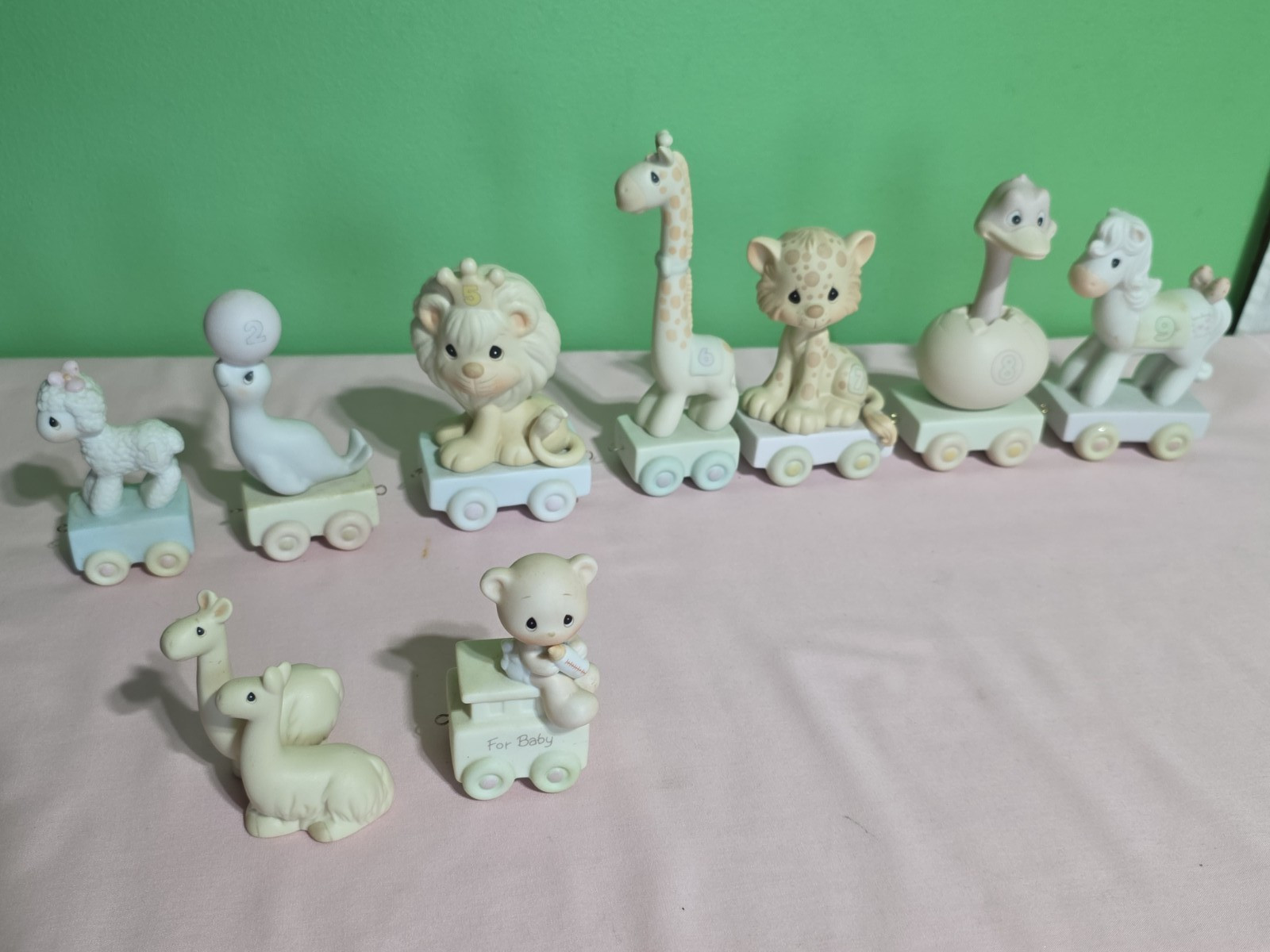 Vintage Precious Moments Birthday Train 1,2,5,6,7,8,9 And 2 Others Vgc (9 total)