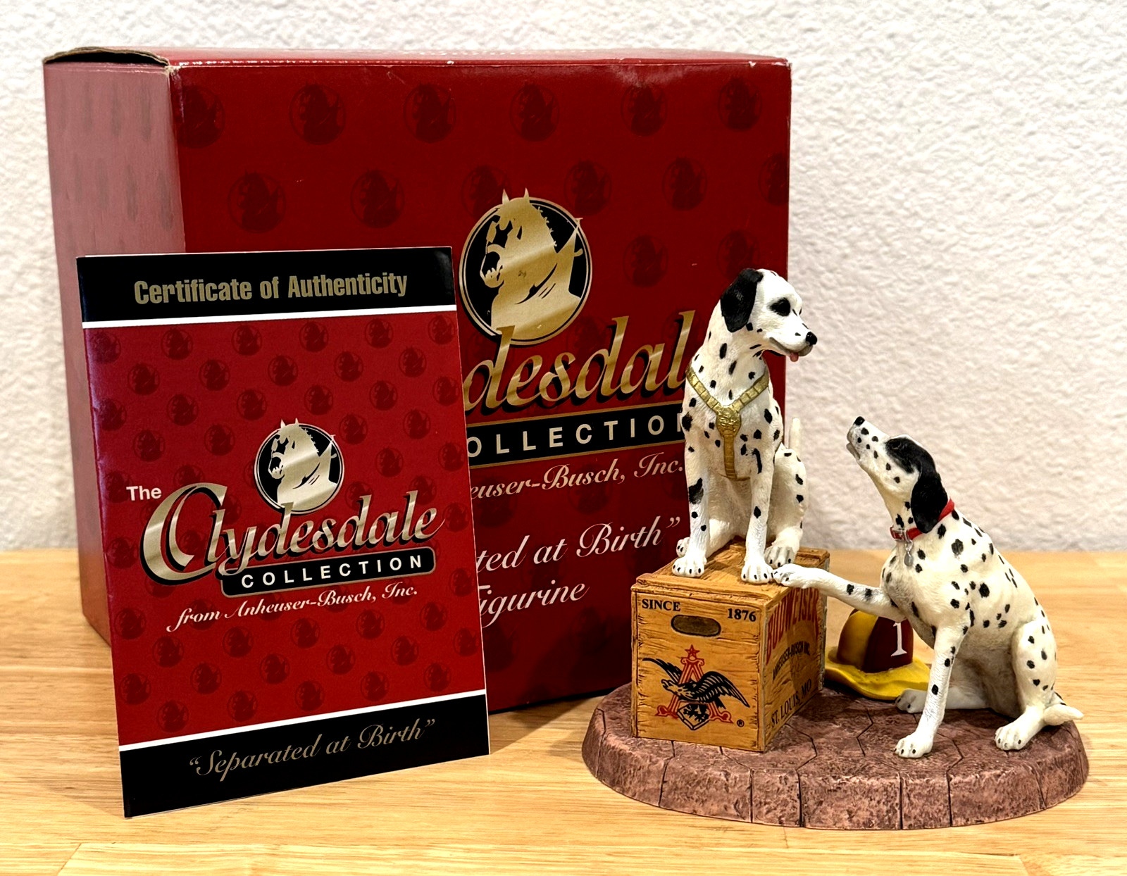 2000 Anheuser-Busch Clydesdale Collection Separated at Birth #0017 Figurine COA