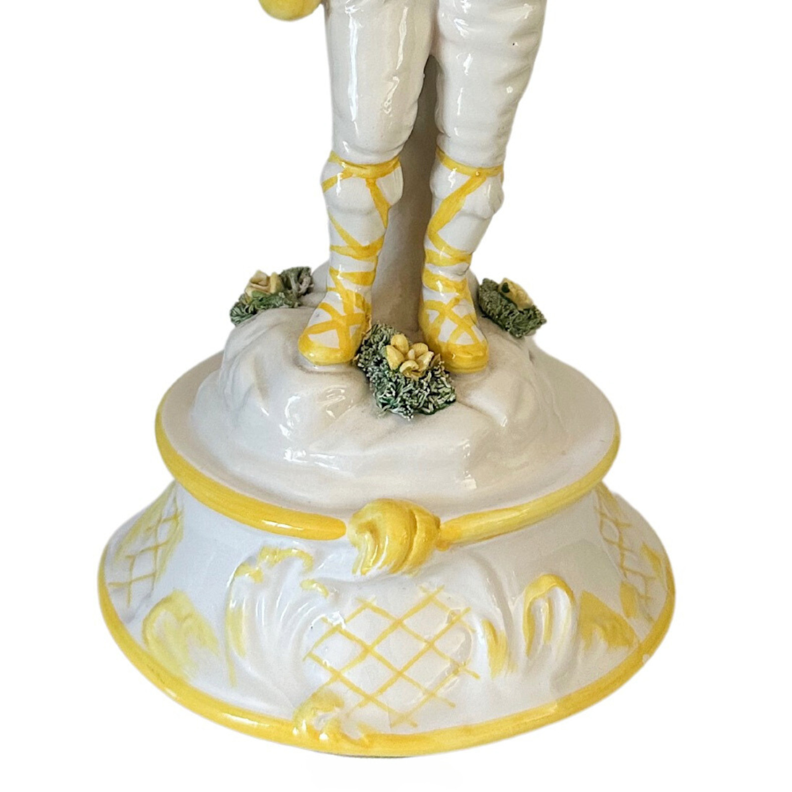 Vintage Italian Peasant Boy with Flute Figurine 9″H x 4.5″ Meiselman Imports