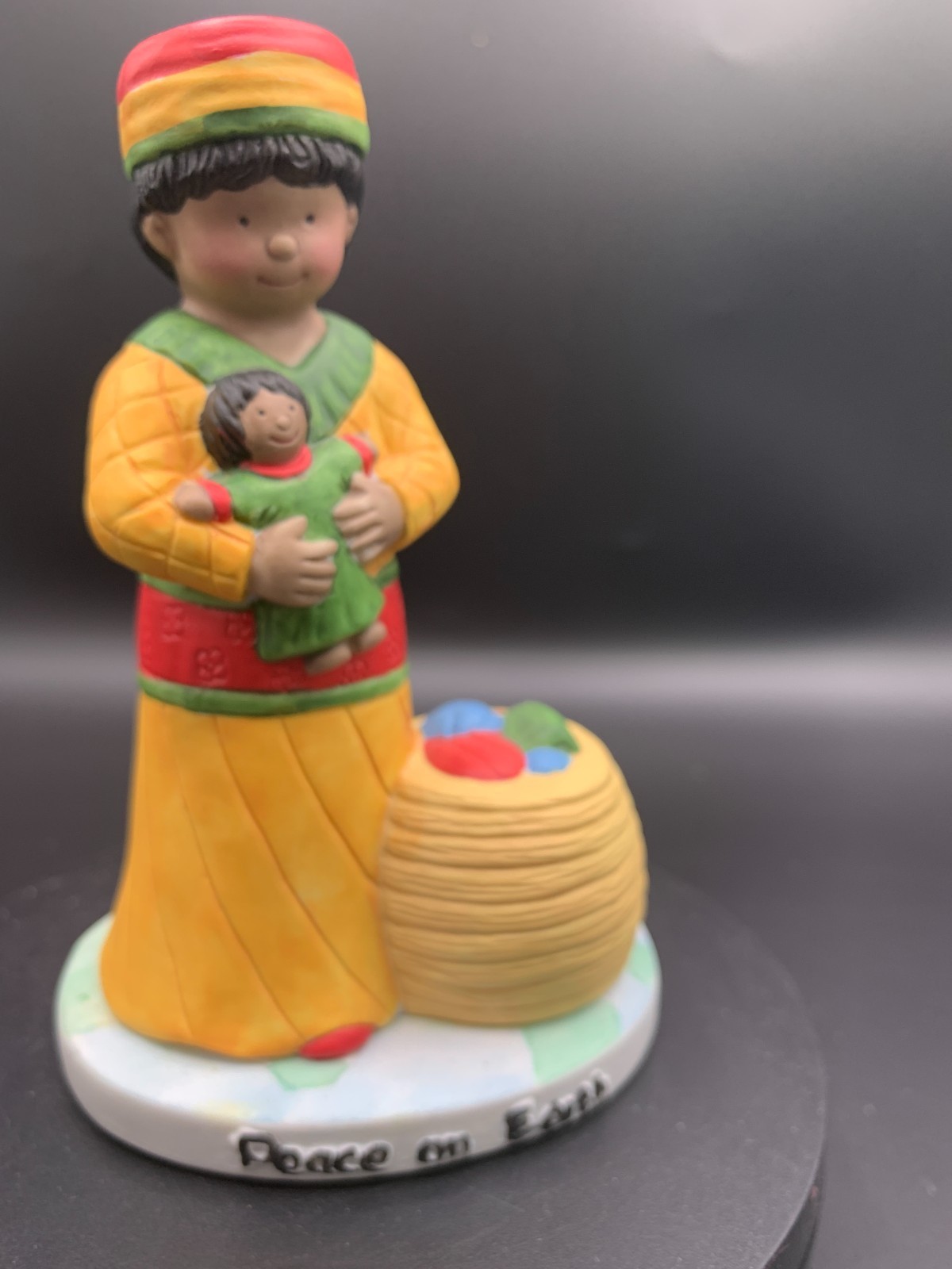 Vtg. Papel Children Of The World Porcelain Fig. “Africa” Made In Philippines