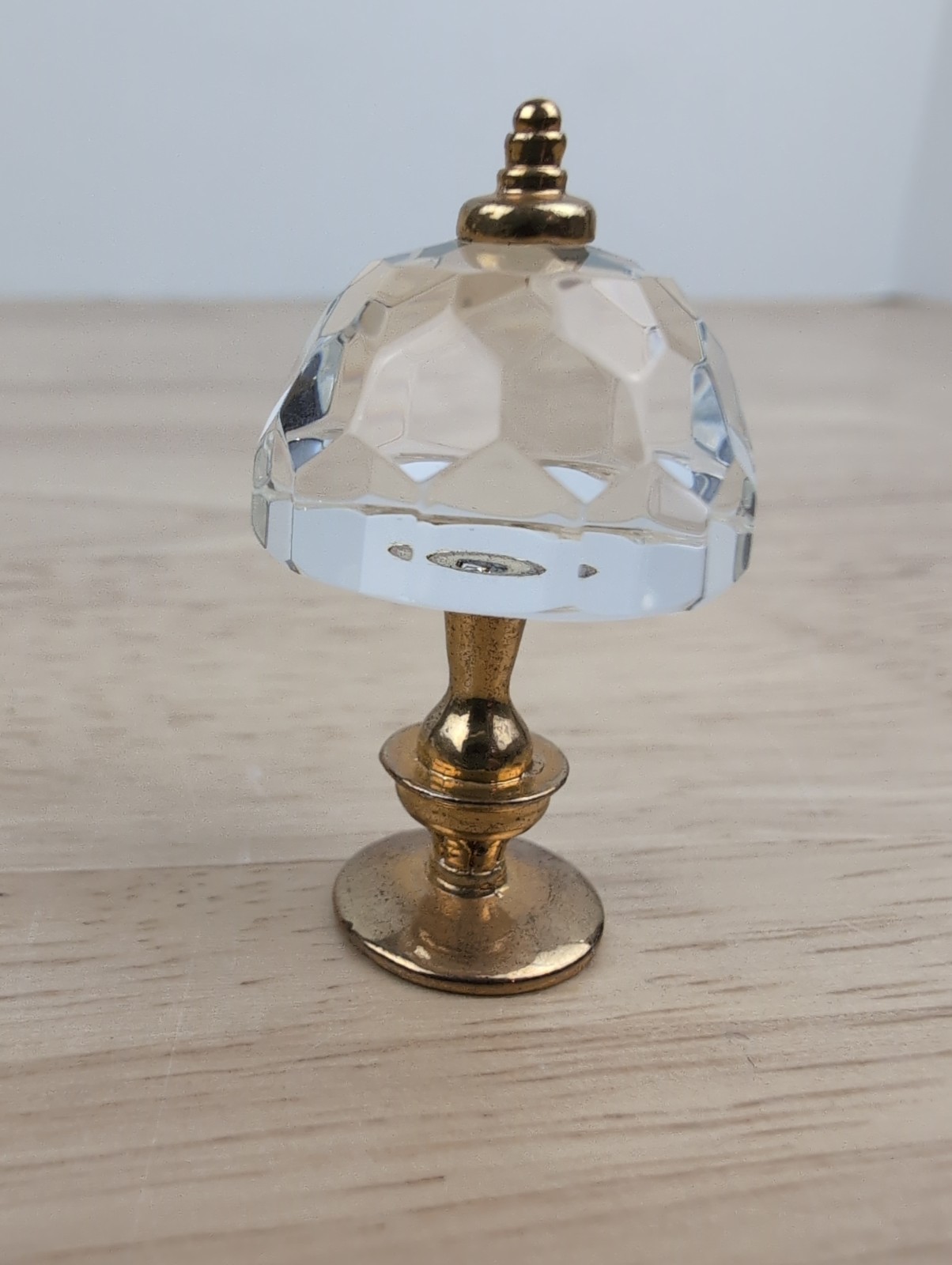 Swarovski Crystal Memories Mini Table Lamp Classics Gold Tone Retired No Box