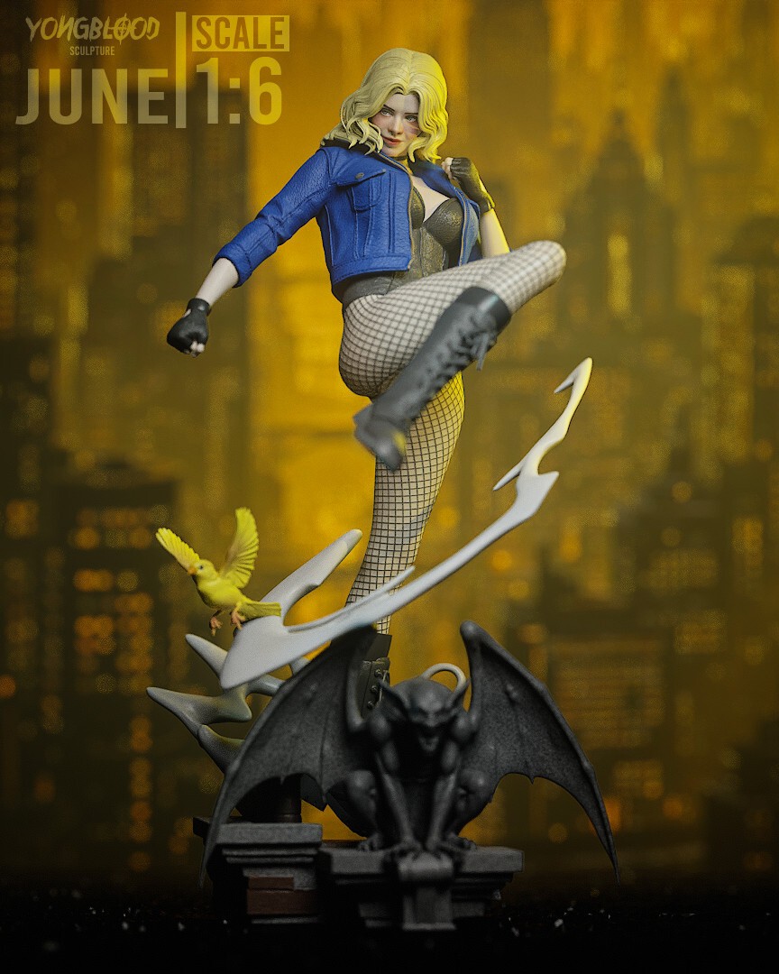 1:8 Black Canary DC Comics UNPAINTED High Quality Garage Kit