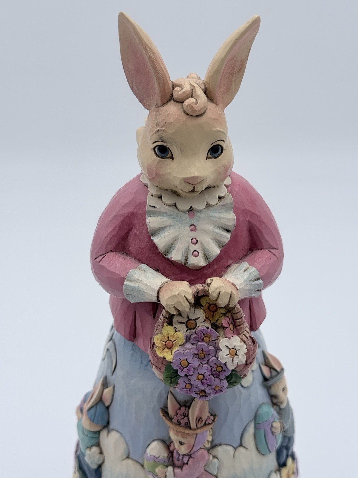 JIM SHORE Easter Bunny Figurine “Easter’s On Its Way” 2014 Rotating Music Box