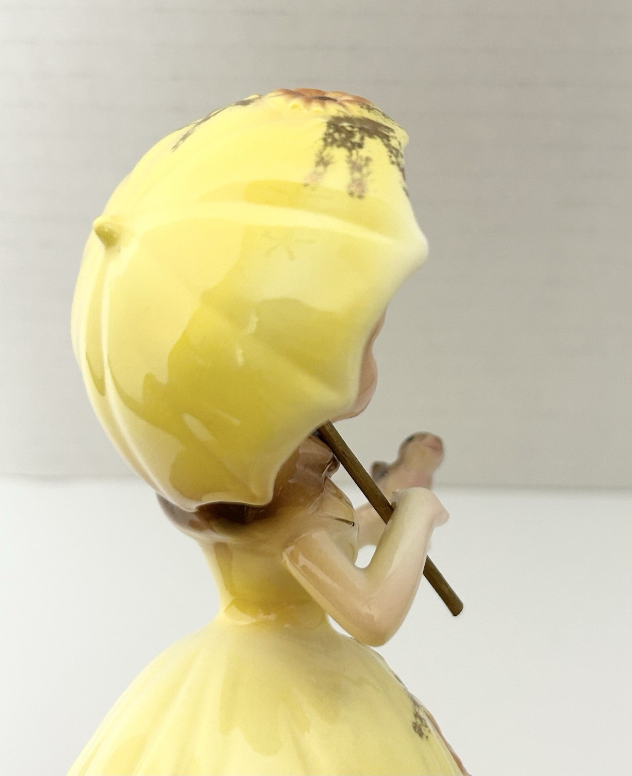 Josef Originals Spring Four Seasons Series Yellow Dress Parasol Umbrella Bird