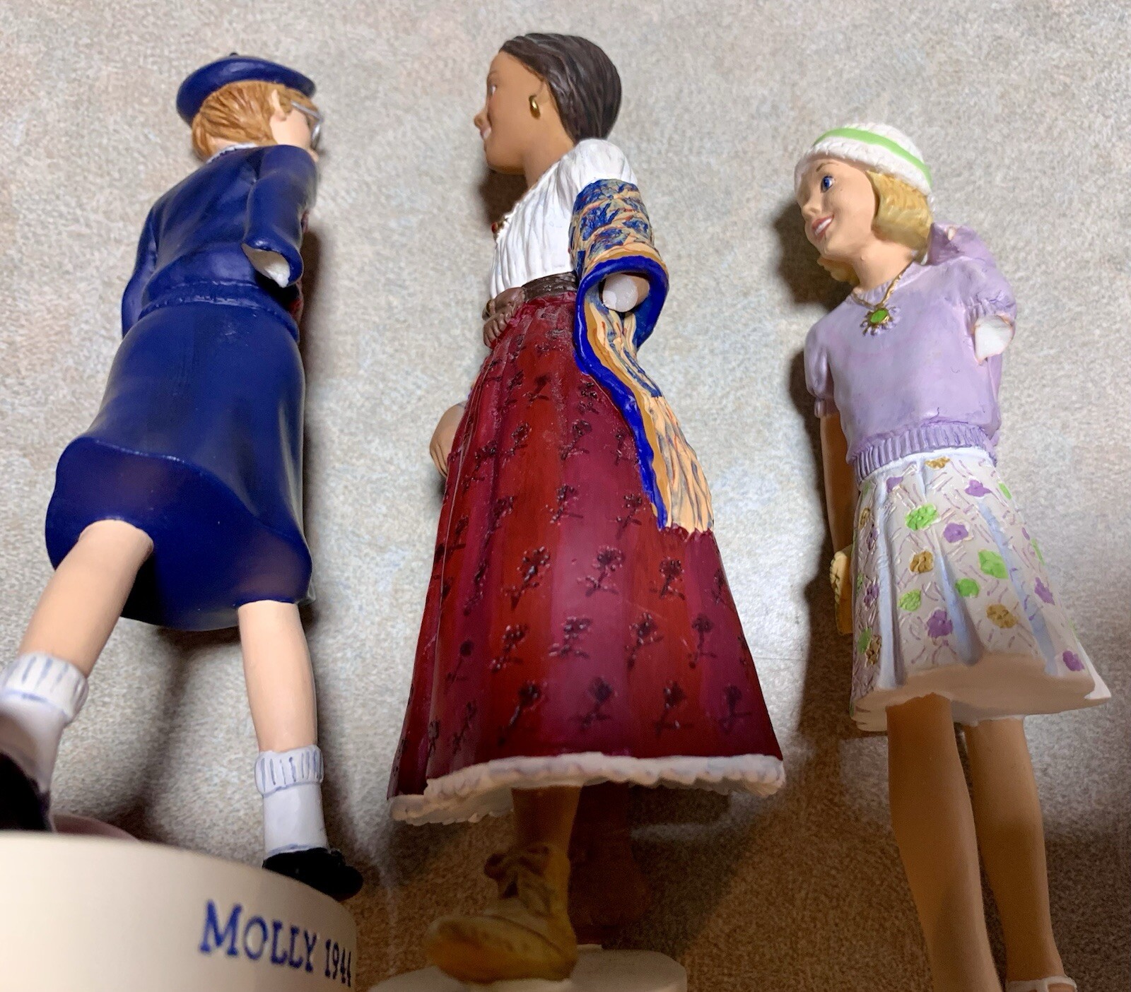 american girl statue vintage lot damaged Hallmark Pleasant Company