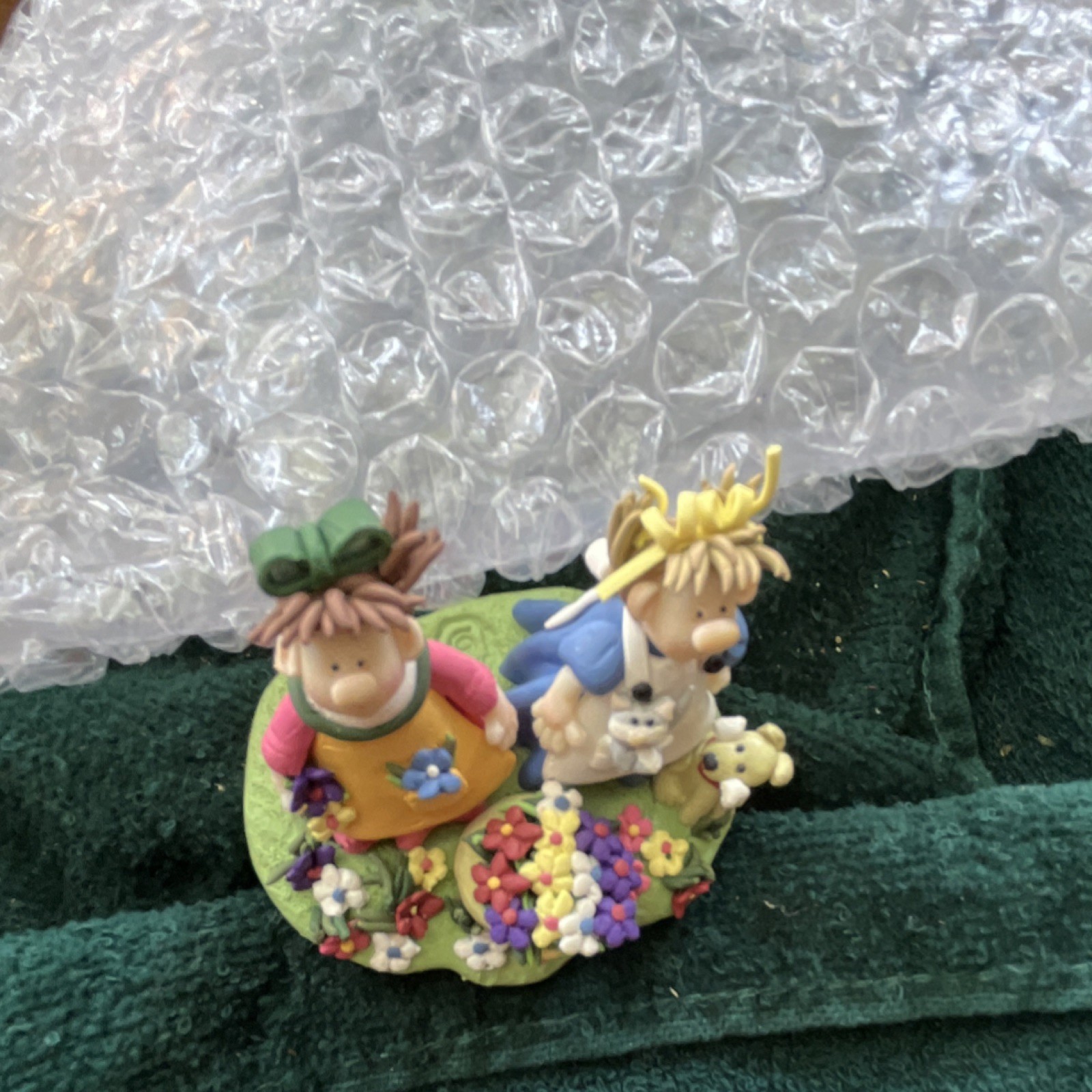 Enesco Little Street Collection Forever Friends Boxed Resin Figurine Girls 1999