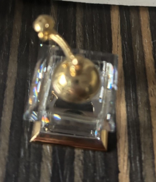 Swarovski Crystal And Gold Plated Lot Of 7 Miniature Memories Figurines NOS