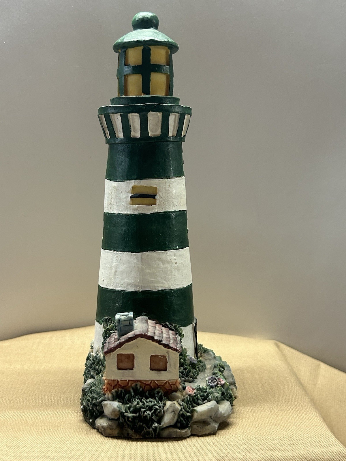 Vintage Lighthouse Figure 8.5″ Nicely Detailed Resin •Smoke Free Home