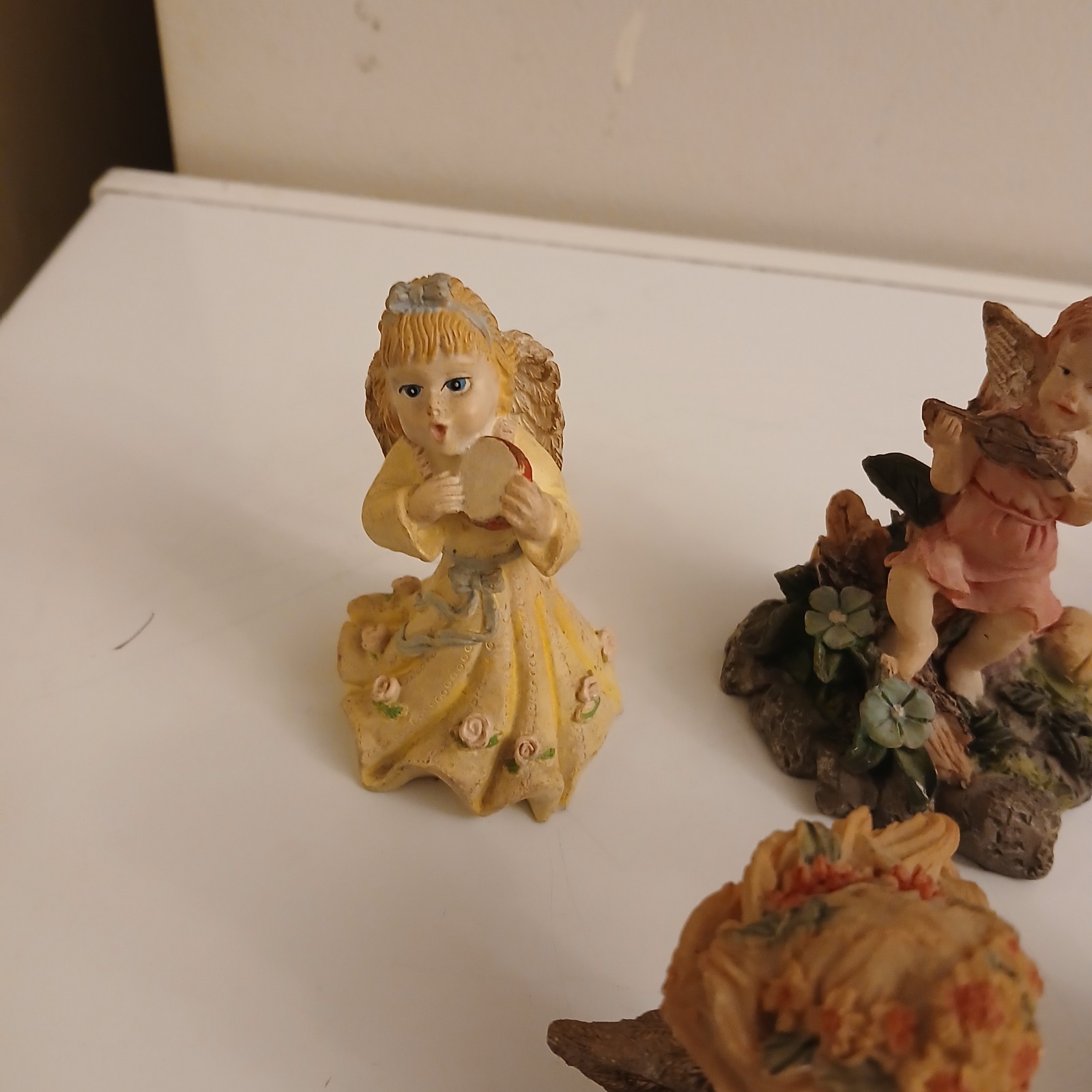 Cherub Angel Figurines. Lot Of 6. Miniature 3-4 Inches