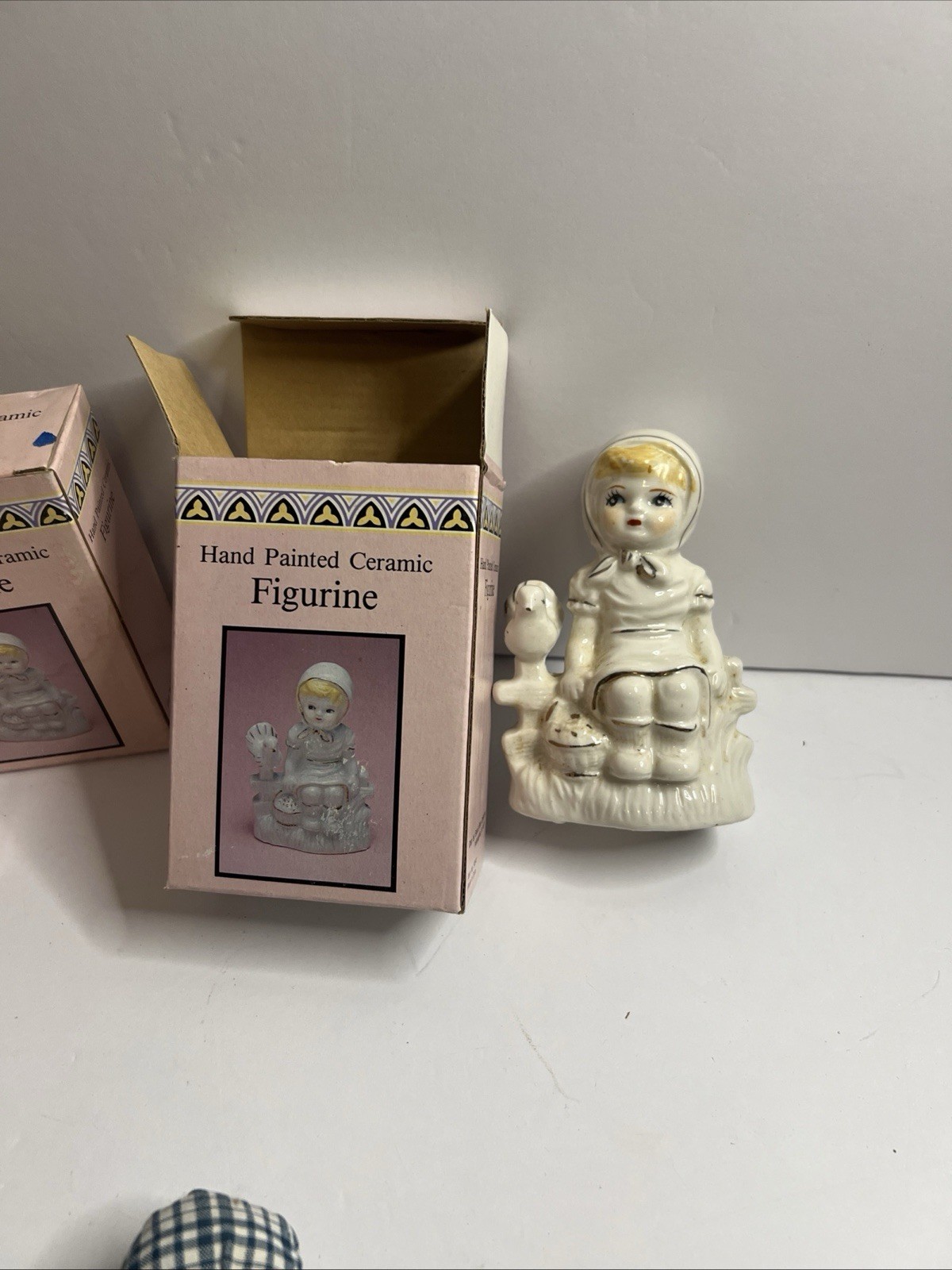 Hand Painted Figurines, Set Of 3