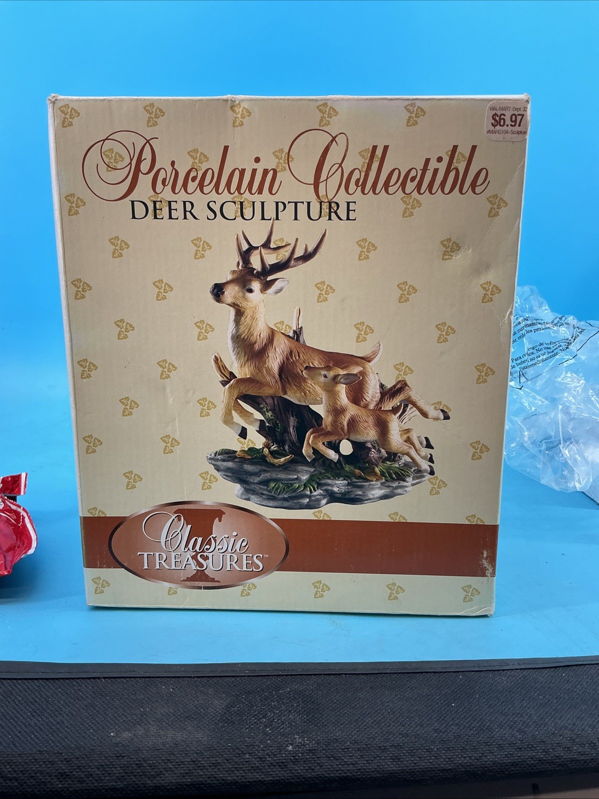 Porcelain Collectible Deer Sculpture