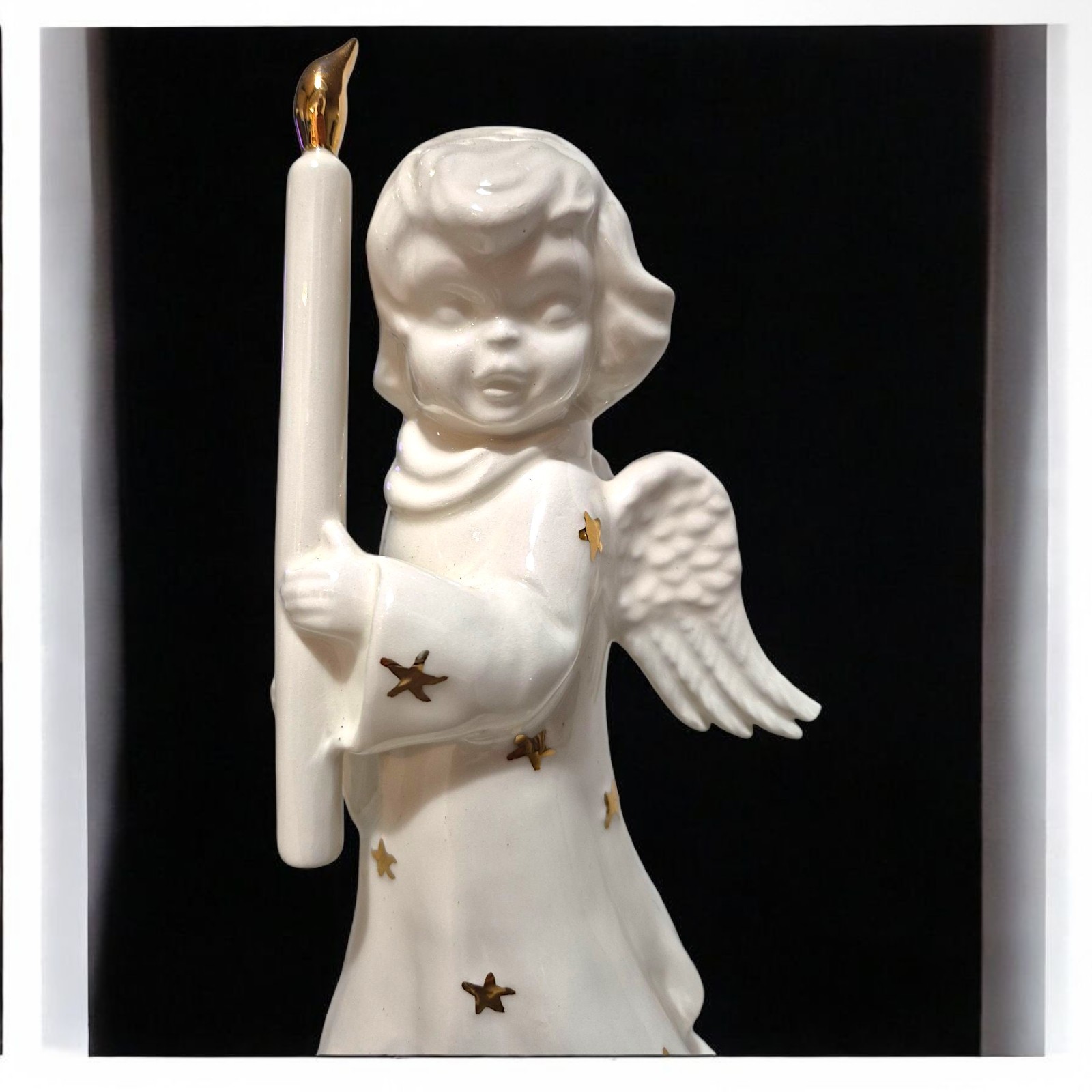 VTG Angel Musical Rotates Plays Hymm Hand-craftet By Cart’s The Ozarks USA
