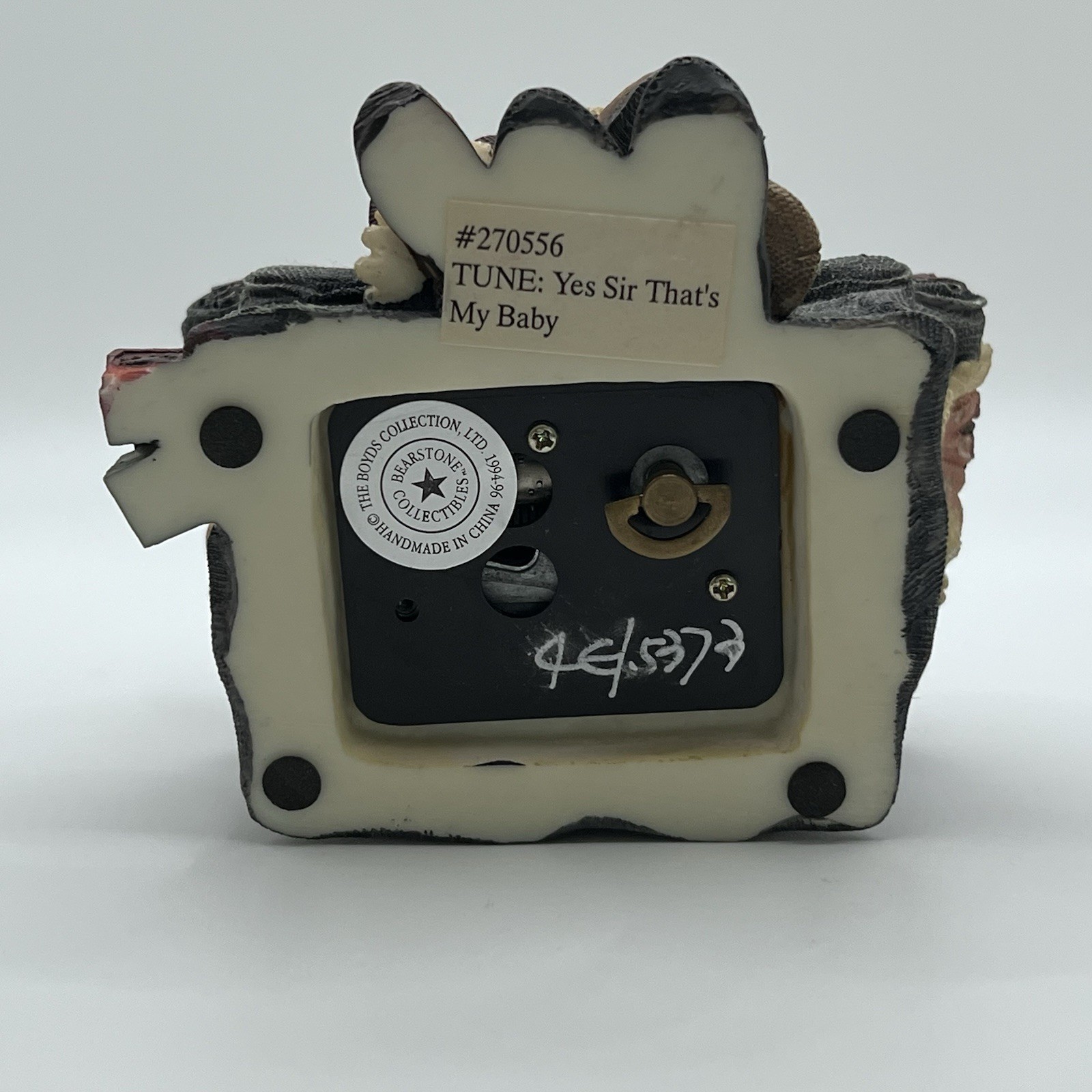 Boyd’s Bear Figure “yes Sir That’s My Baby” Music Box