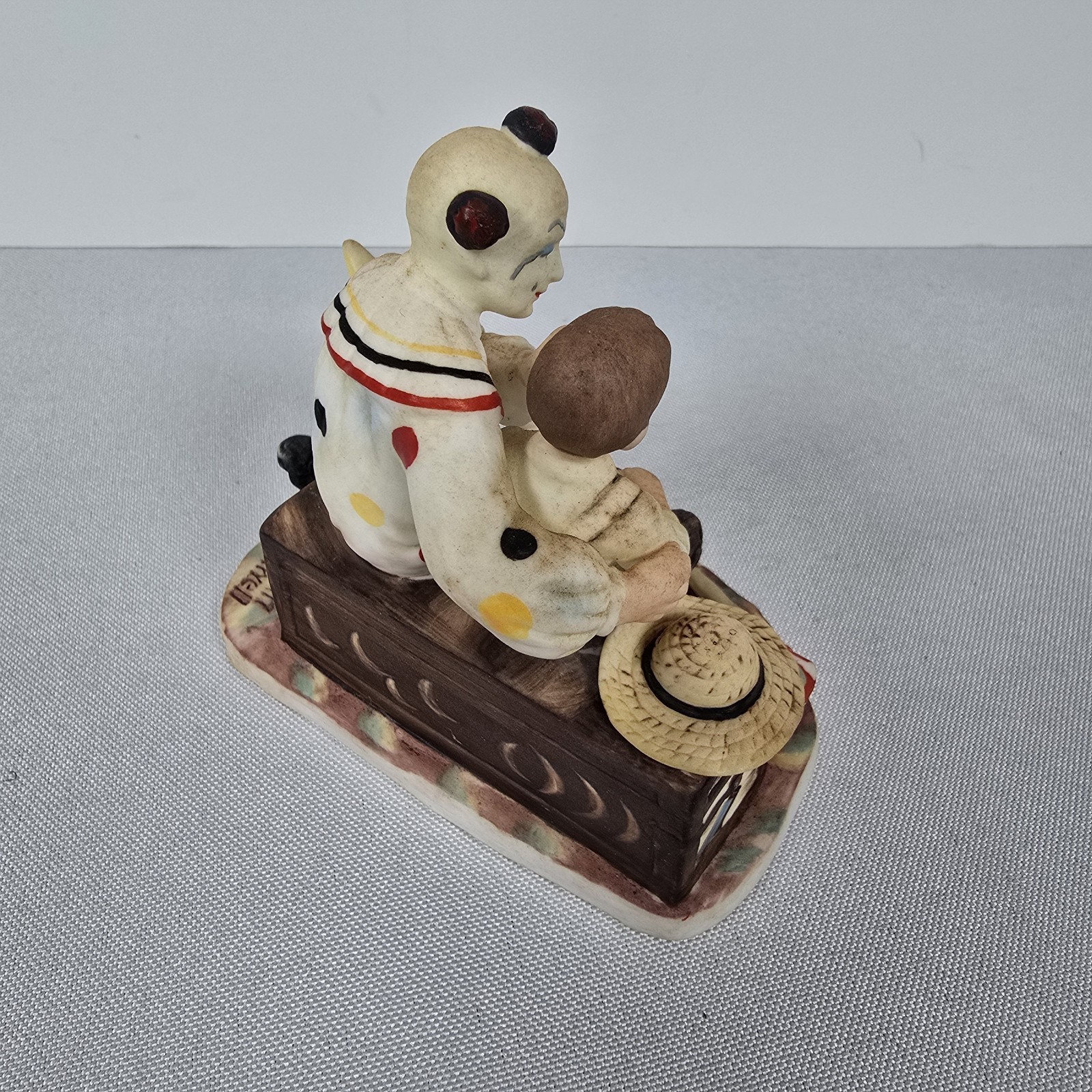 Gorham The Runaway Clown Figurine Saturday Evening Post Norman Rockwell -w/ box