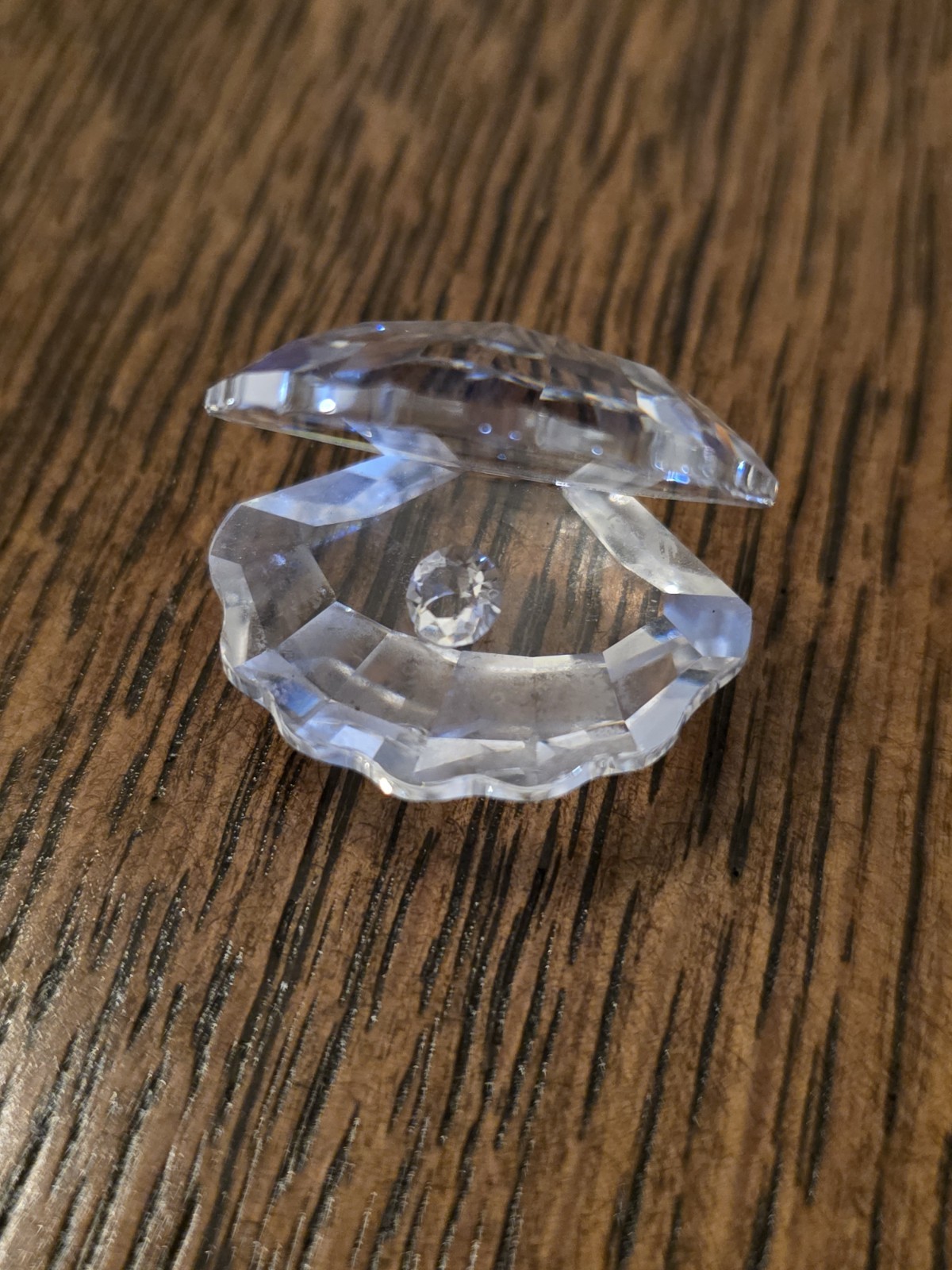 Swarovski Crystal Clam Shell w/Crystal Pearl Figurine #191692, retired, Orig box
