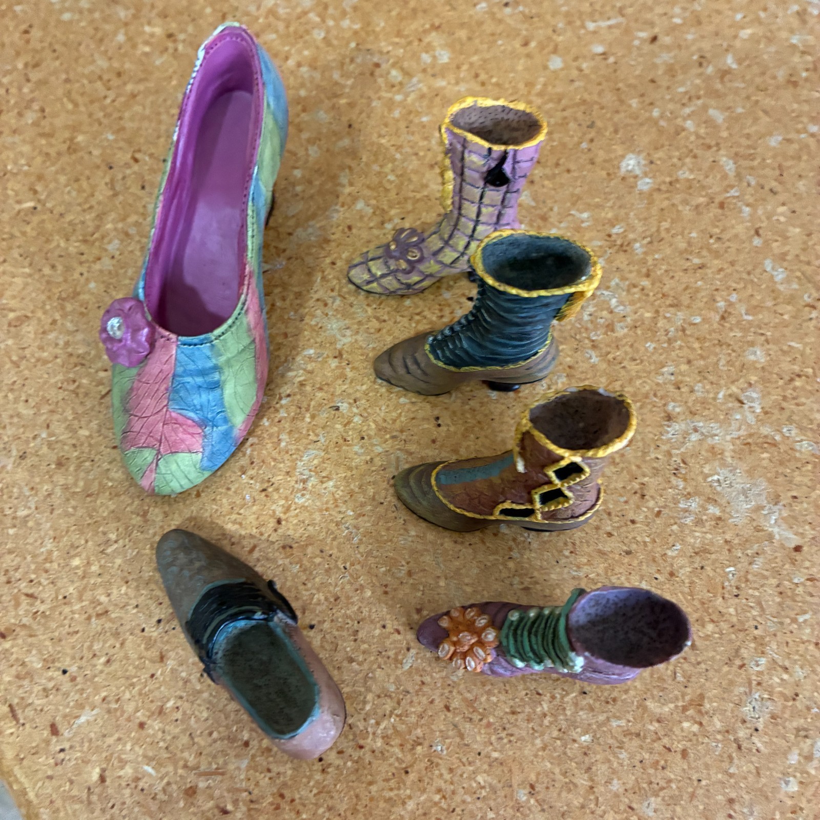 Lot of 6 Just The Right Shoe by Raine & Other Boots & Shoes