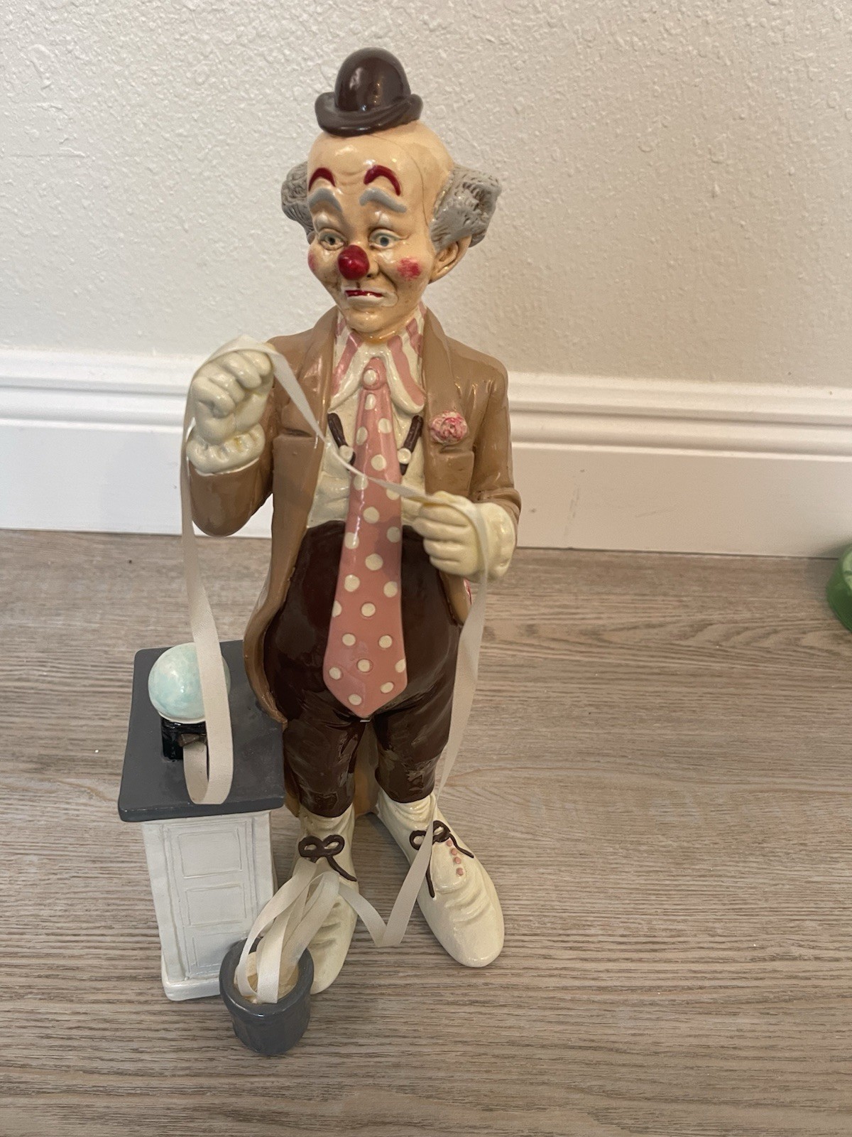 Vintage Judi’s Pastime Clown Figurine, Signed, 1983 From The NY stock Exchange